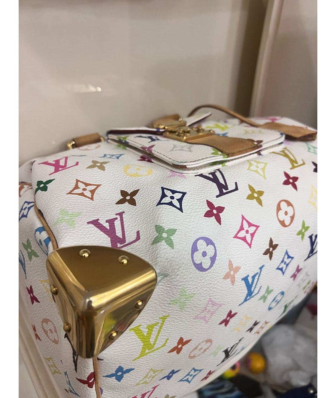 LOUIS VUITTON Белая сумка с короткими ручками, фото 6