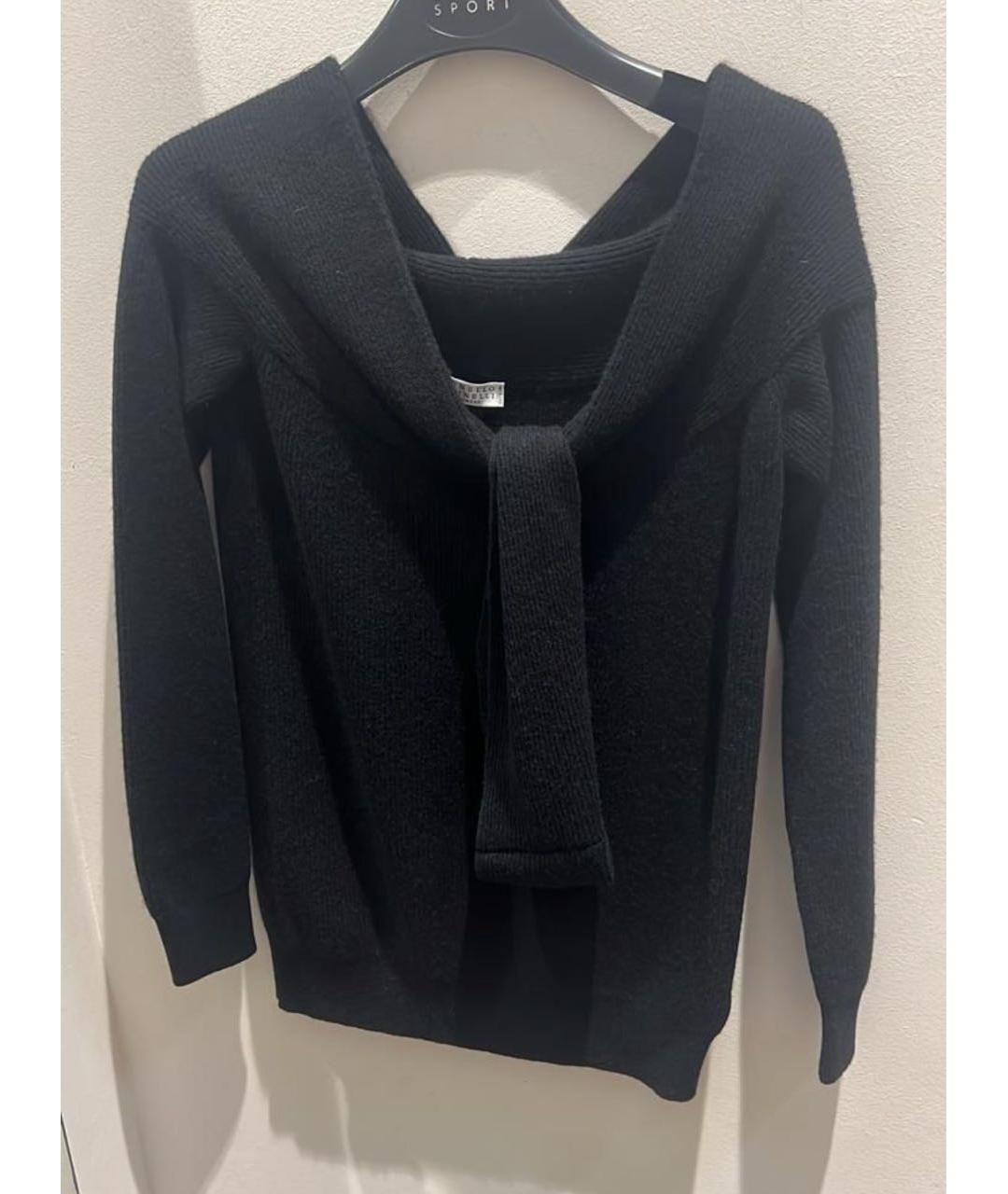 BRUNELLO CUCINELLI Черный кашемировый джемпер / свитер, фото 5