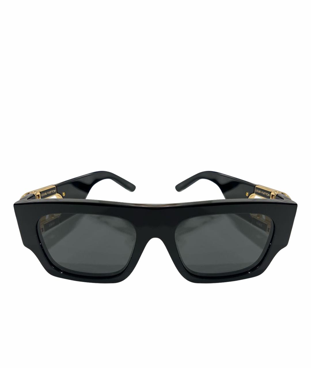 LOUIS VUITTON Черные пластиковые солнцезащитные очки, фото 1