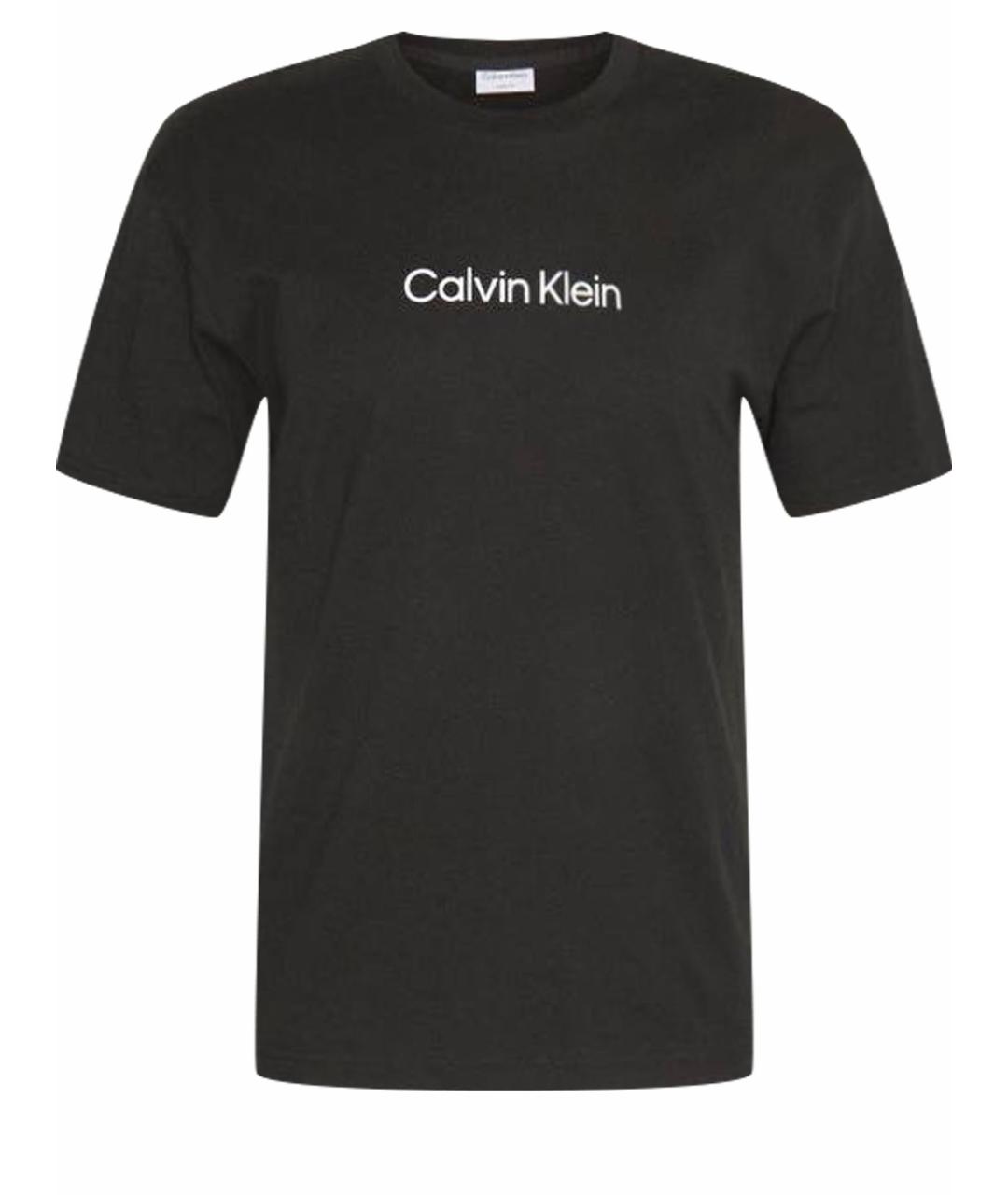 CALVIN KLEIN Черная хлопковая футболка, фото 1