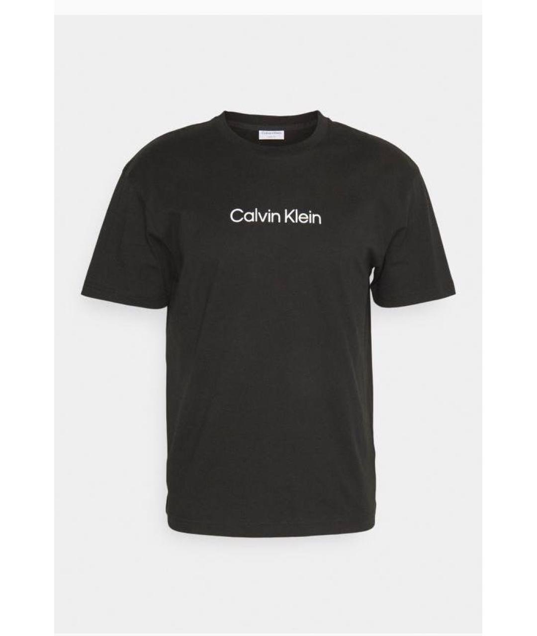 CALVIN KLEIN Черная хлопковая футболка, фото 6