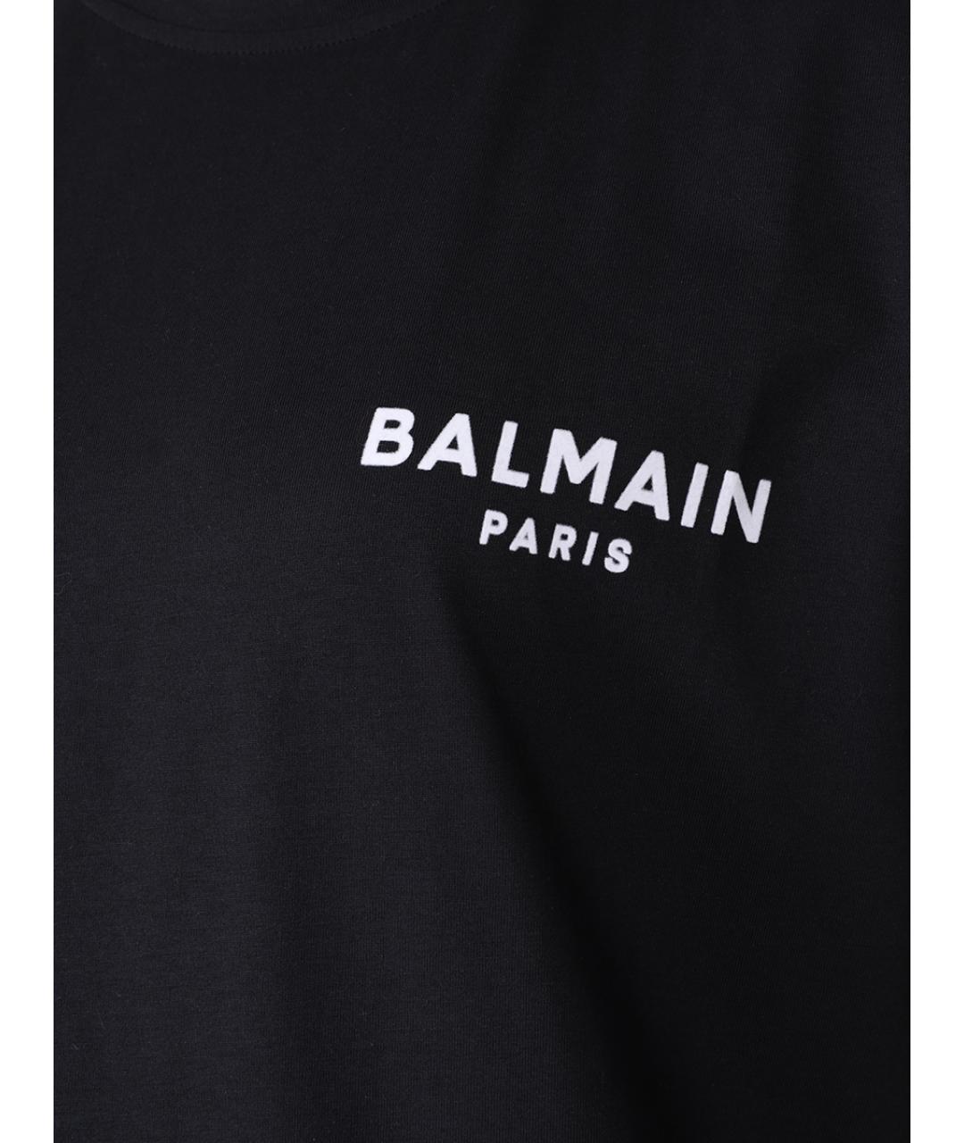BALMAIN Черная футболка, фото 5