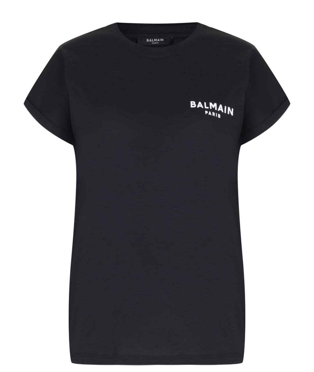 BALMAIN Черная футболка, фото 1