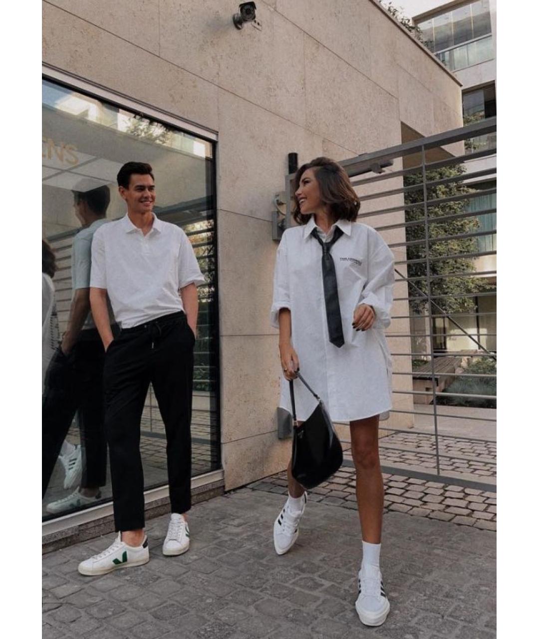 ADIDAS Белые кожаные кроссовки, фото 3