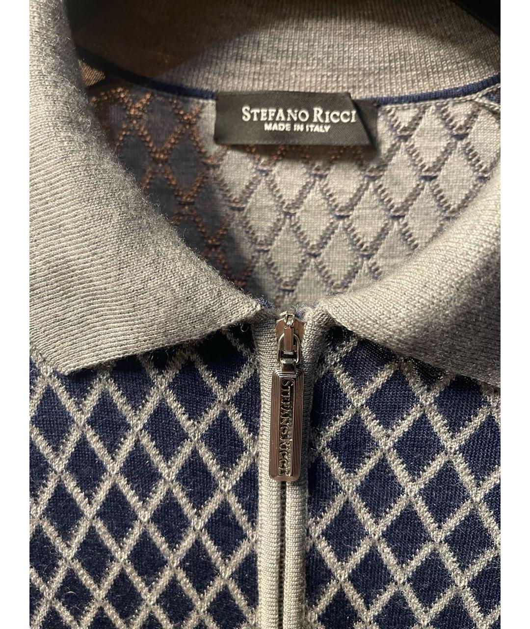 STEFANO RICCI Серый кашемировый джемпер / свитер, фото 7