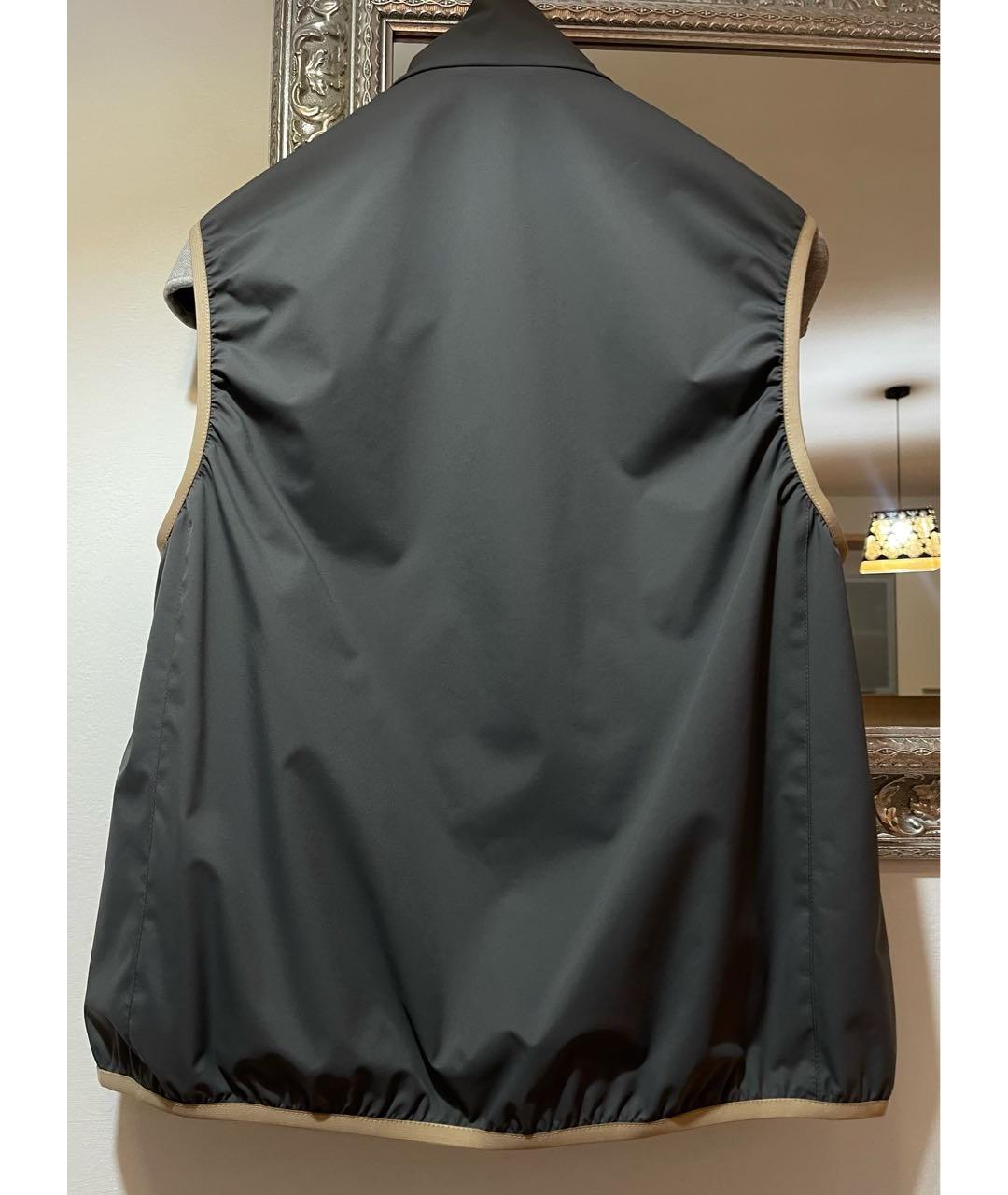 BRUNELLO CUCINELLI Антрацитовый жилет, фото 2