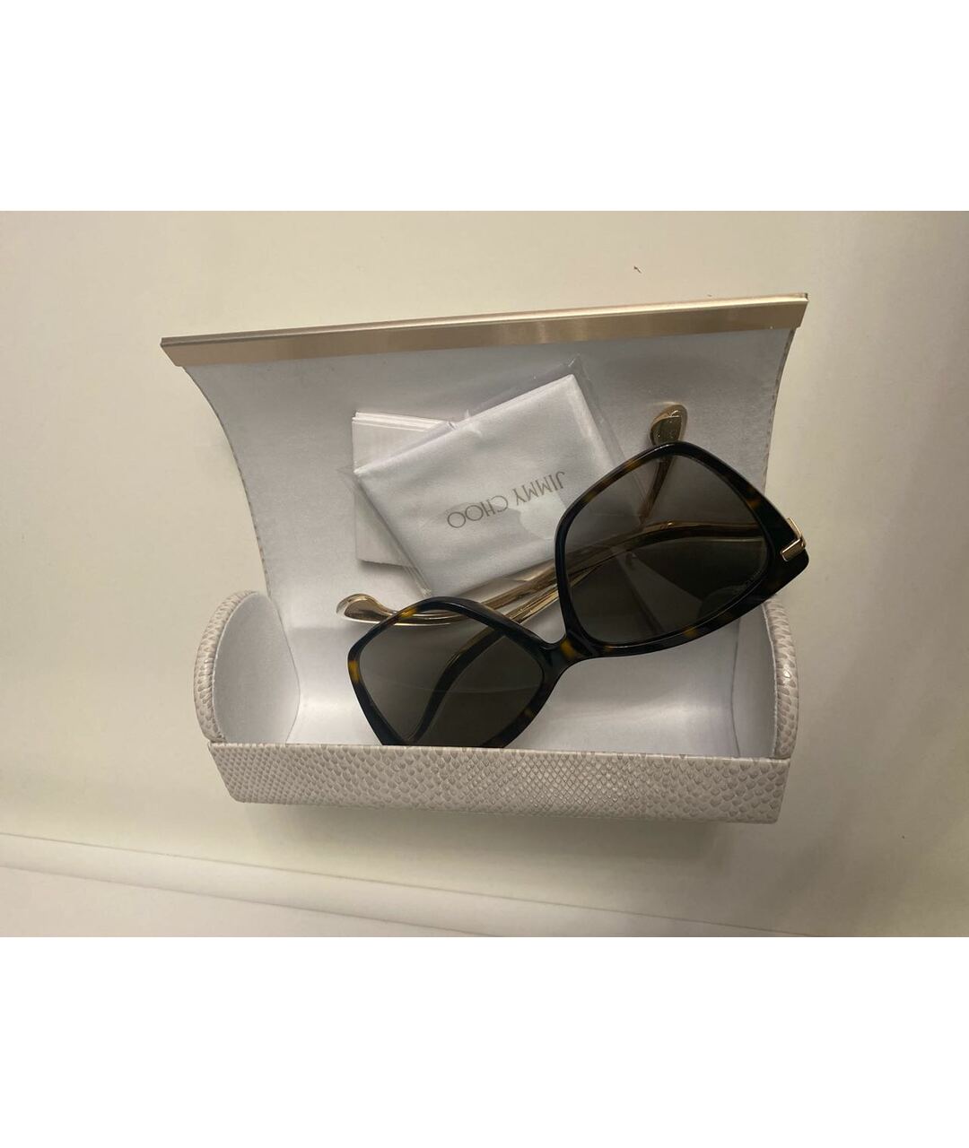 JIMMY CHOO Черные пластиковые солнцезащитные очки, фото 8