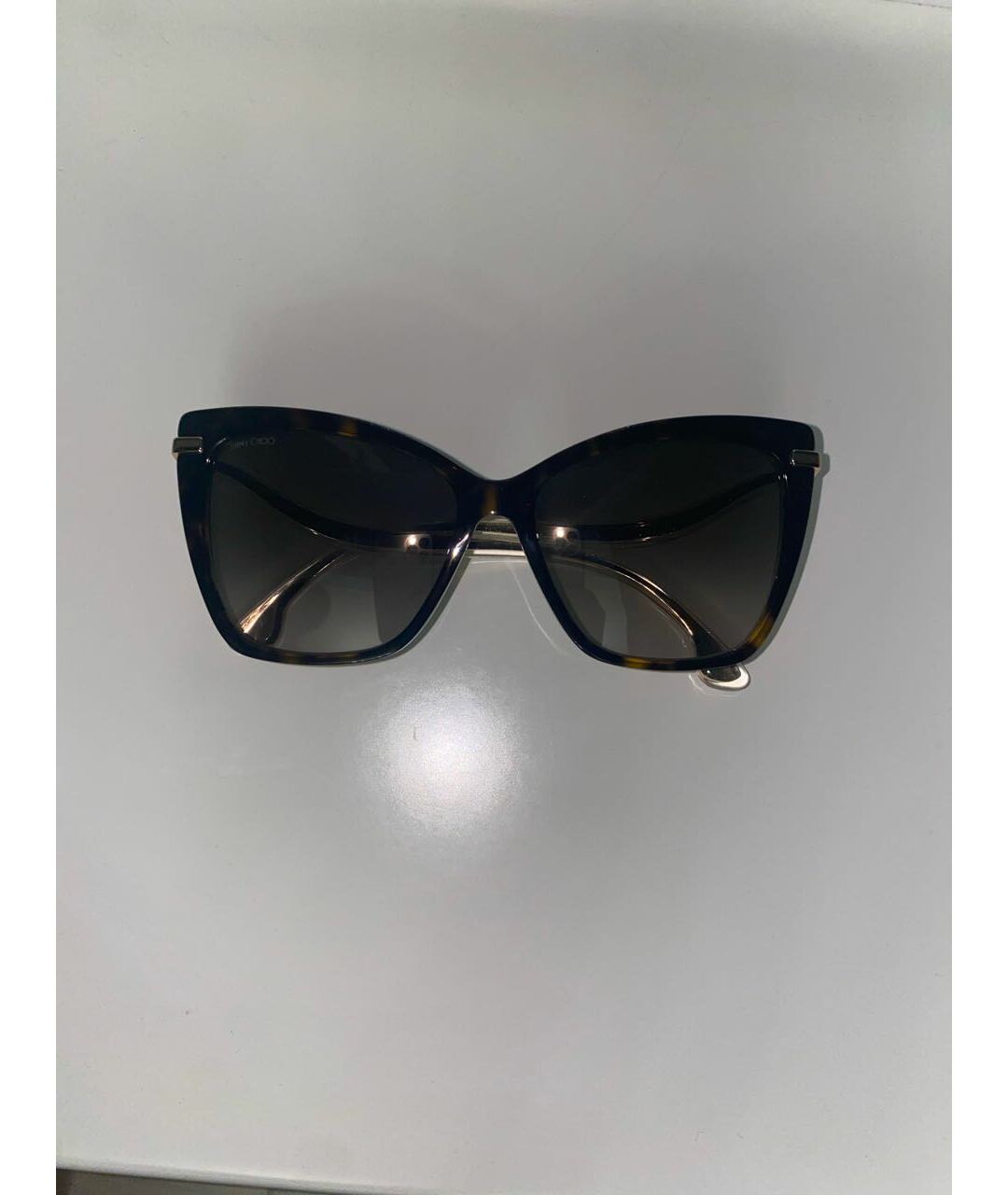 JIMMY CHOO Черные пластиковые солнцезащитные очки, фото 9