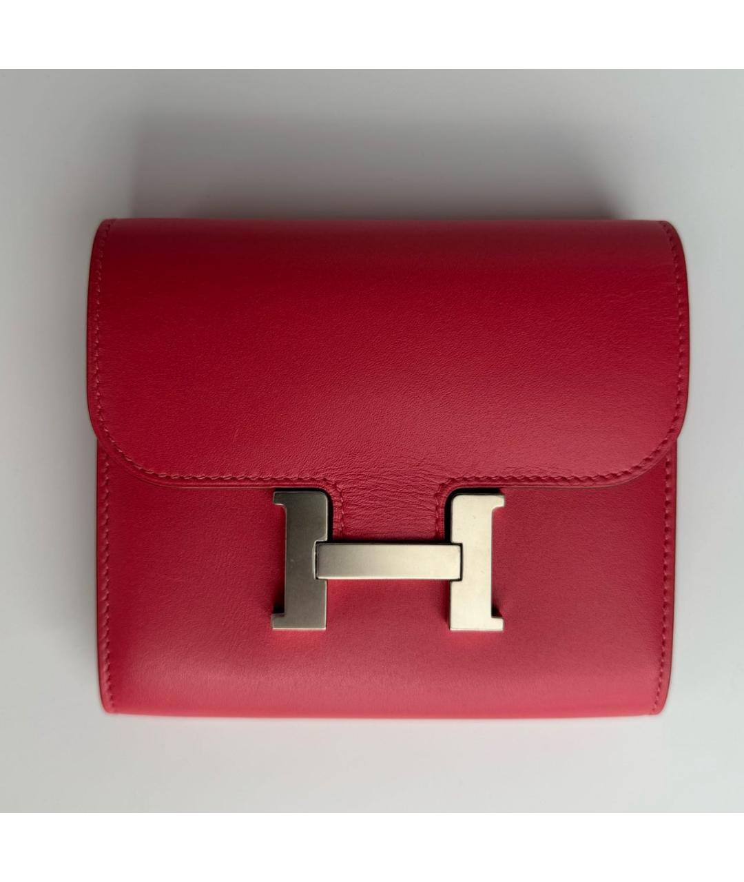 HERMES PRE-OWNED Розовый кожаный кошелек, фото 9
