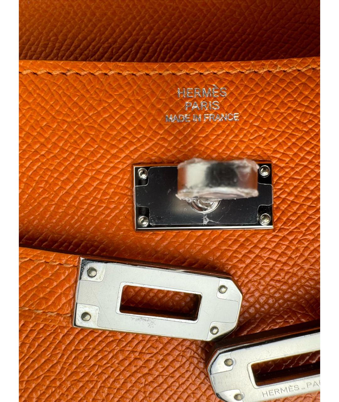 HERMES PRE-OWNED Оранжевый кожаный кошелек, фото 8