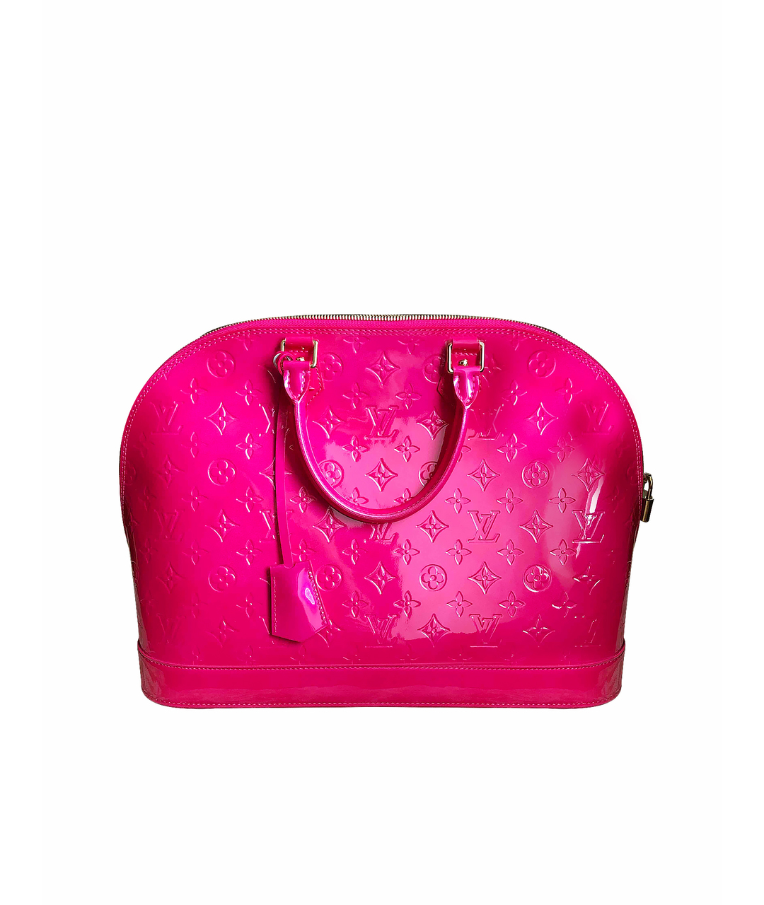 LOUIS VUITTON PRE-OWNED Розовая сумка с короткими ручками из лакированной кожи, фото 1