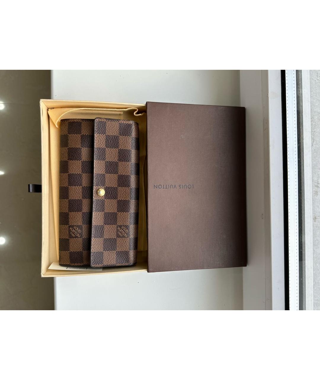 LOUIS VUITTON PRE-OWNED Коричневый кошелек, фото 1