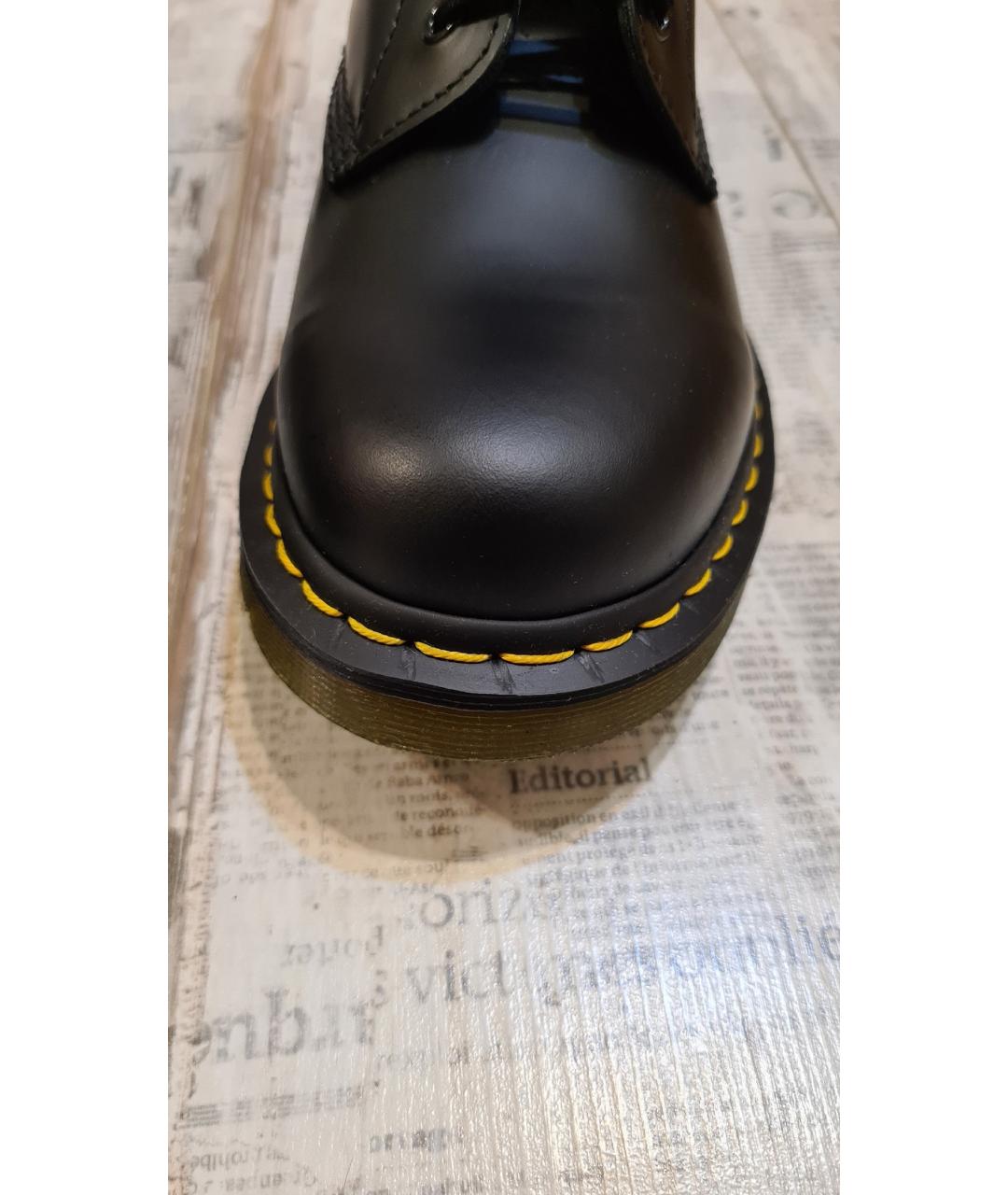 DR. MARTENS Черные кожаные высокие ботинки, фото 8