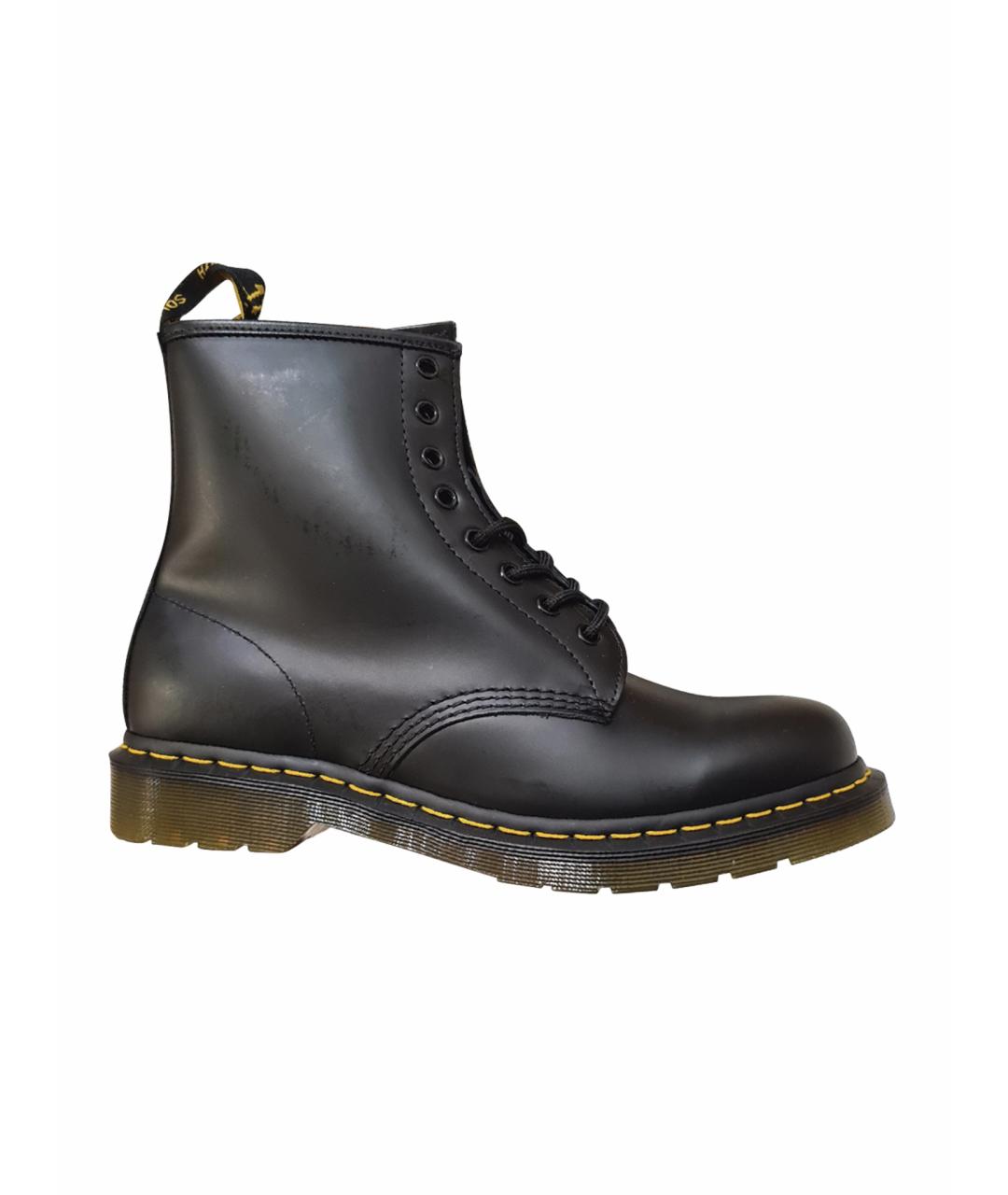 DR. MARTENS Черные кожаные высокие ботинки, фото 1