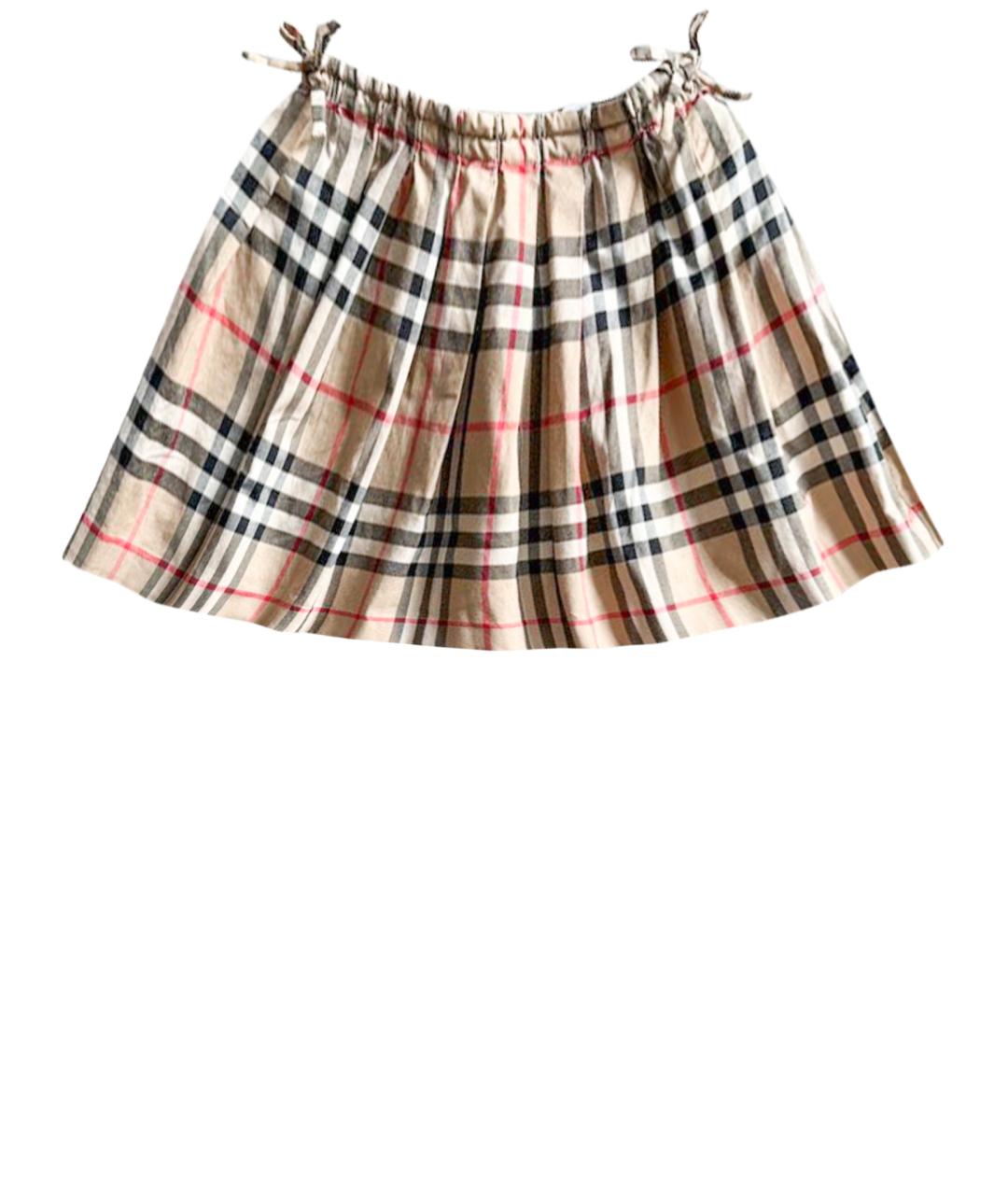BURBERRY Мульти хлопковая юбка, фото 1