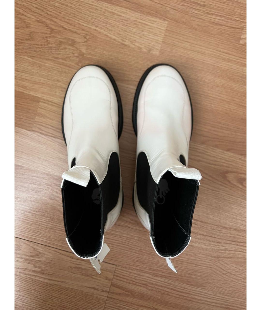 OFF-WHITE Белые ботинки из лакированной кожи, фото 3