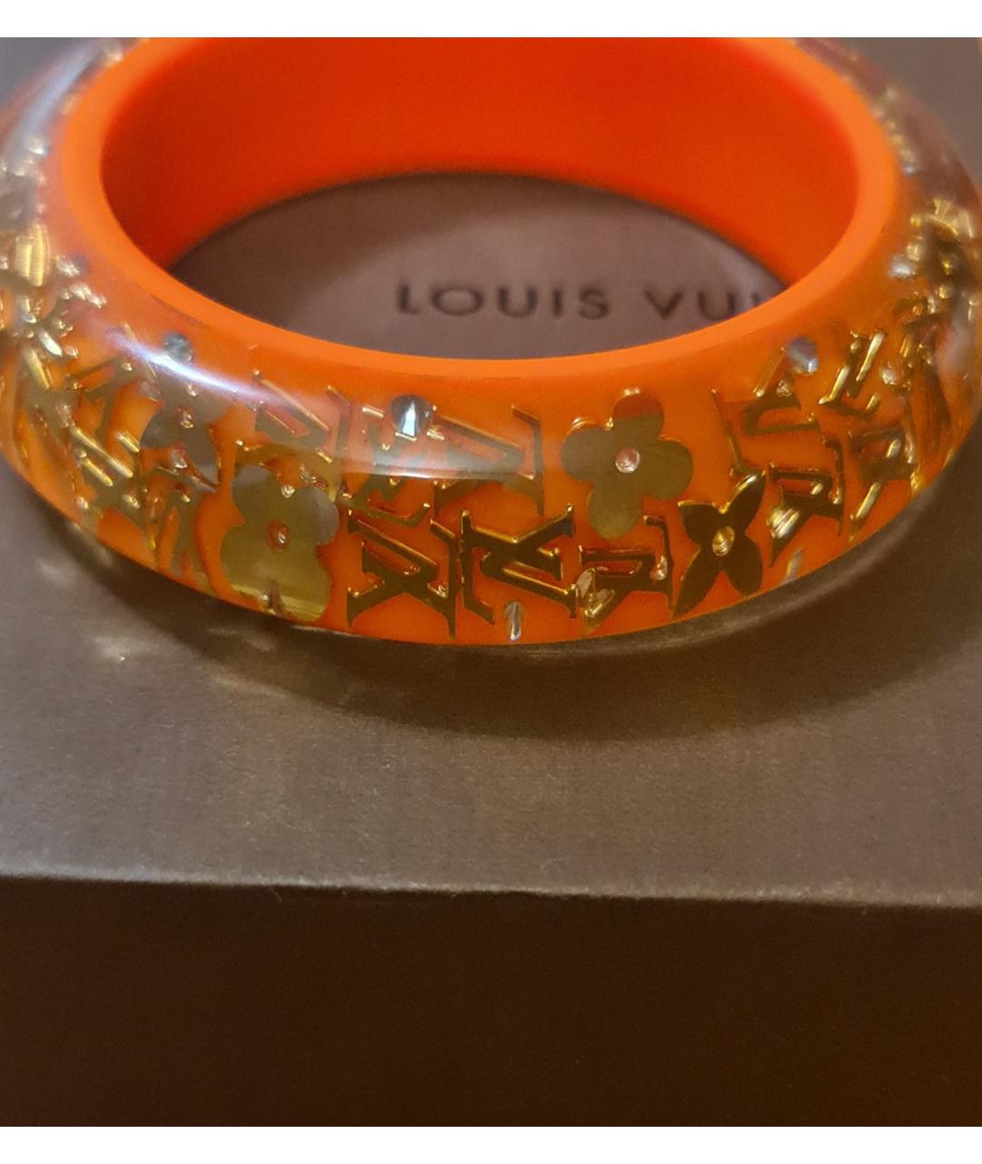 LOUIS VUITTON PRE-OWNED Оранжевый пластиковый браслет, фото 2