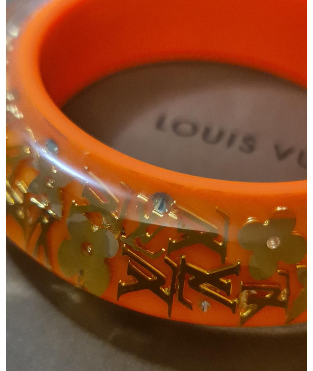 LOUIS VUITTON PRE-OWNED Оранжевый пластиковый браслет, фото 3