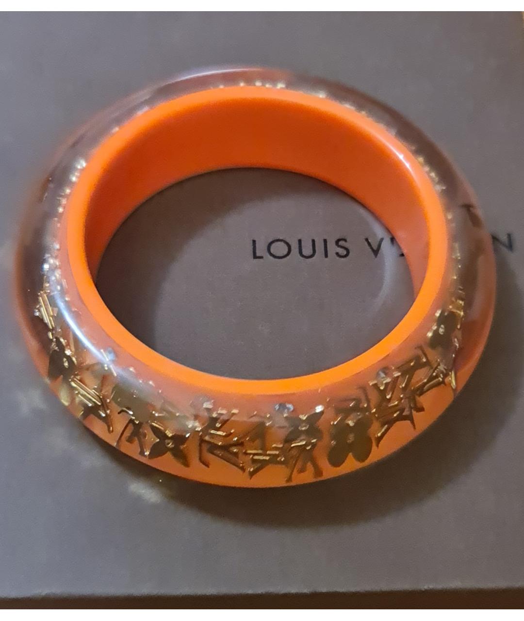 LOUIS VUITTON PRE-OWNED Оранжевый пластиковый браслет, фото 6