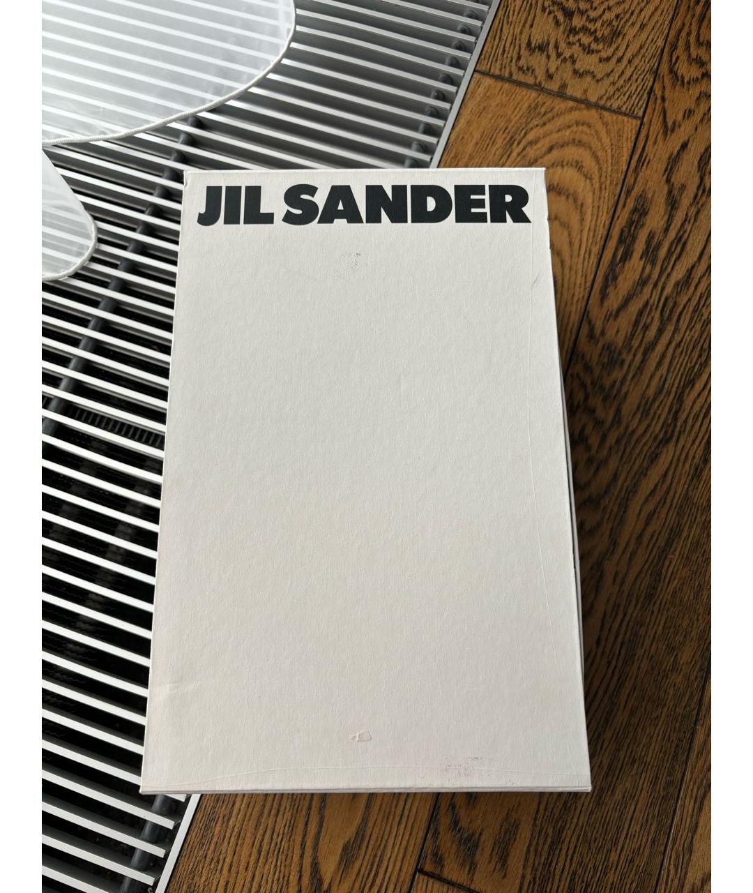 JIL SANDER Белые кожаные босоножки, фото 6