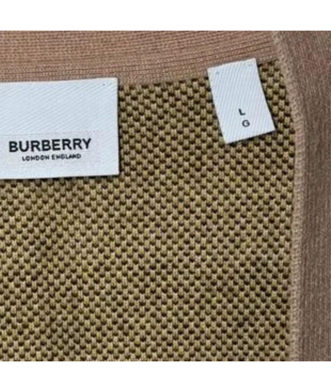 BURBERRY Бежевый шерстяной кардиган, фото 7