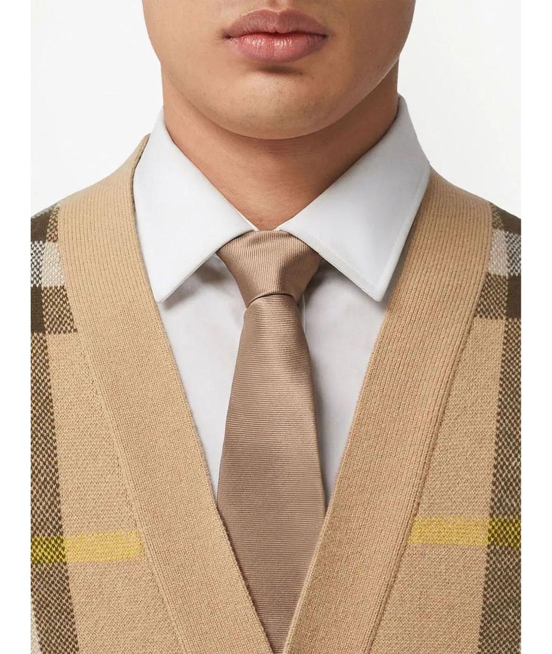 BURBERRY Бежевый шерстяной кардиган, фото 4