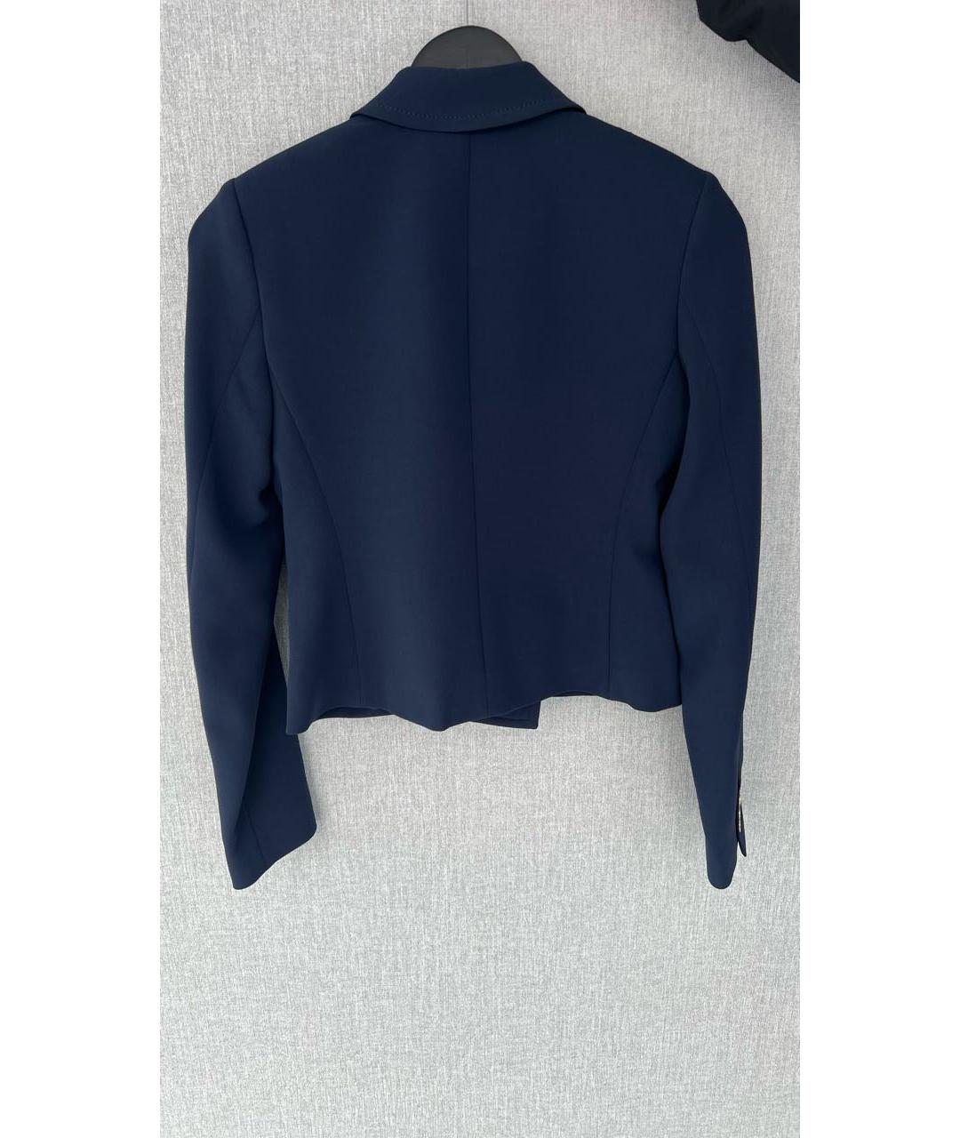 MICHAEL KORS Темно-синий ацетатный жакет/пиджак, фото 6