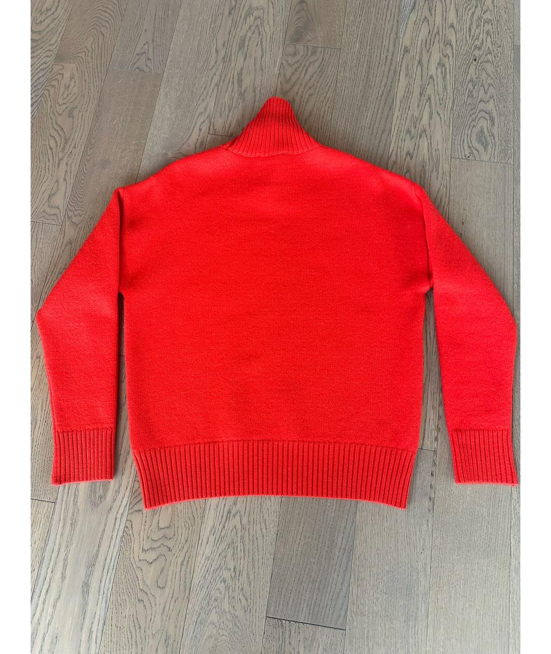AMI Красный шерстяной джемпер / свитер, фото 3
