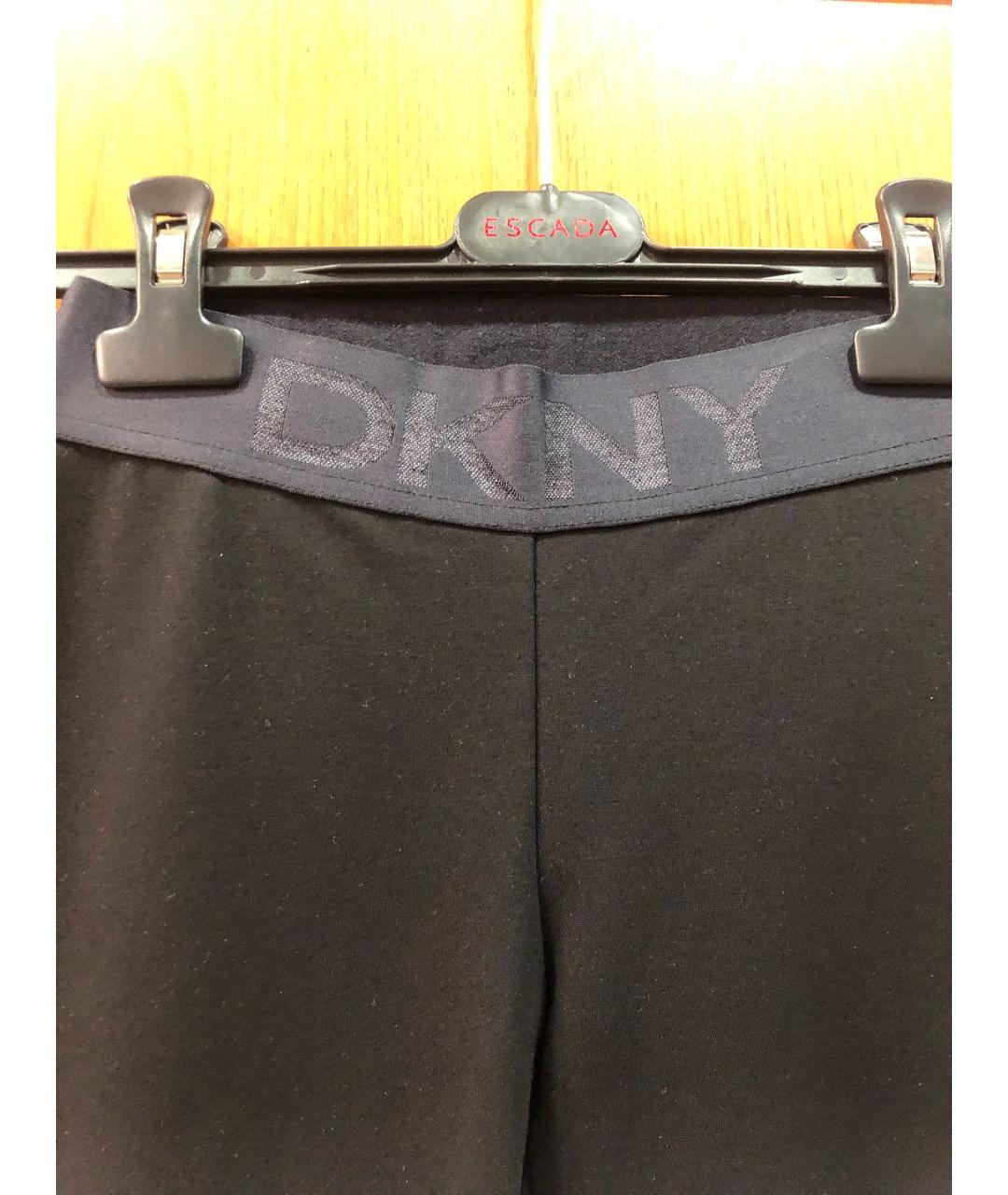 DKNY Черные вискозные леггинсы и велосипедки, фото 5