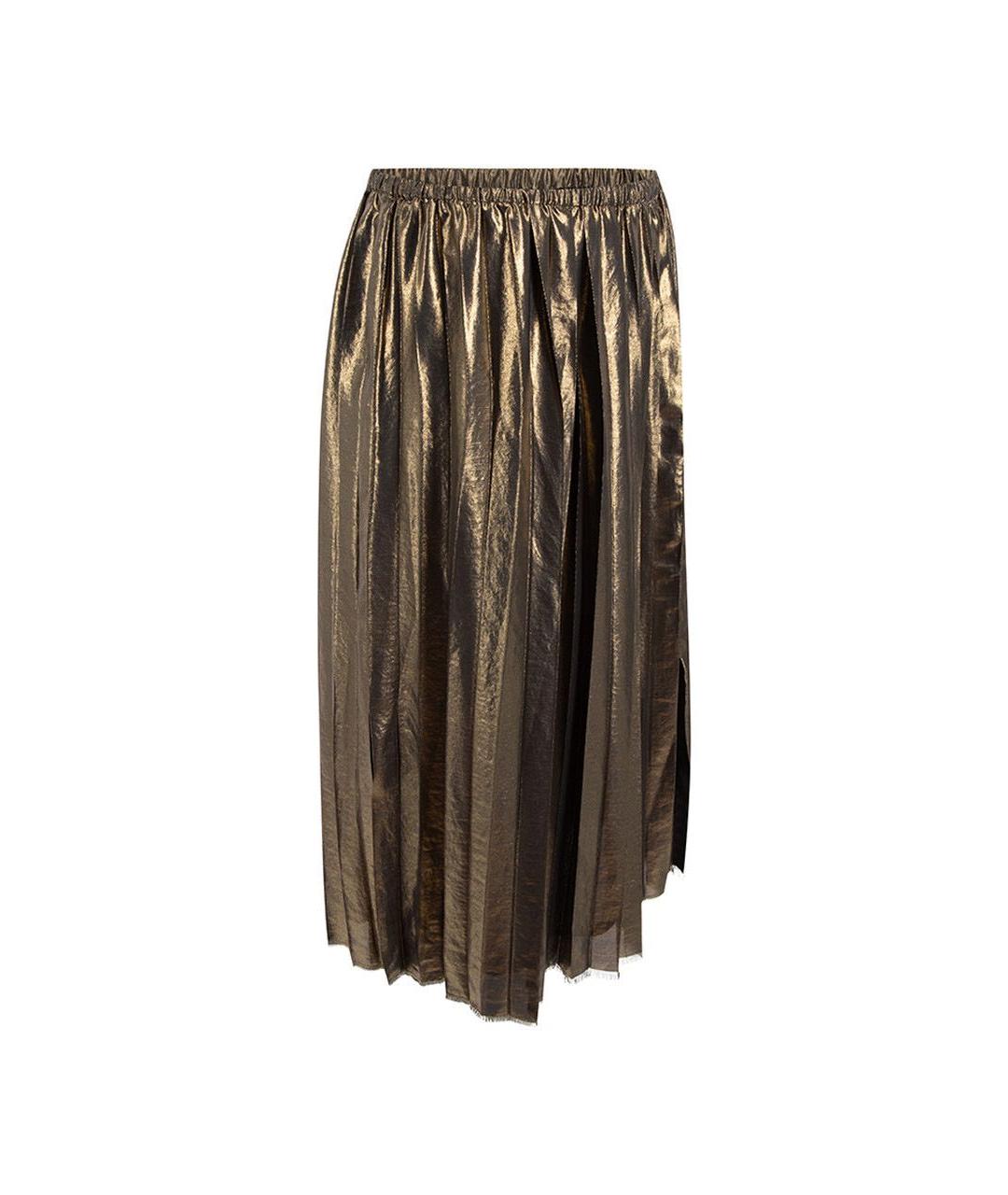 ISABEL MARANT ETOILE Золотая полиэстеровая юбка мини, фото 3