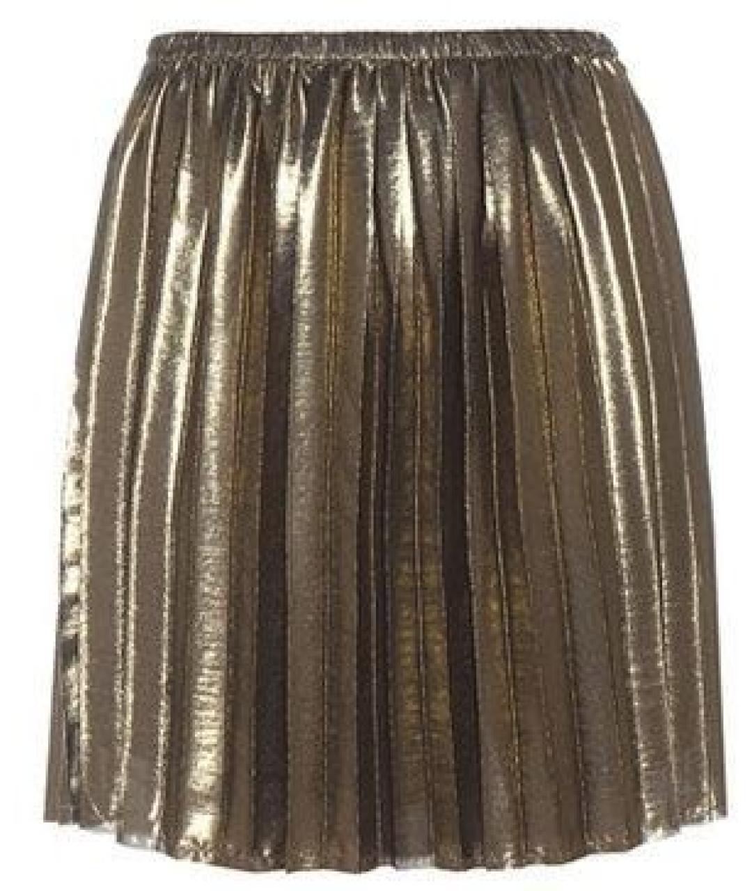 ISABEL MARANT ETOILE Золотая полиэстеровая юбка мини, фото 9