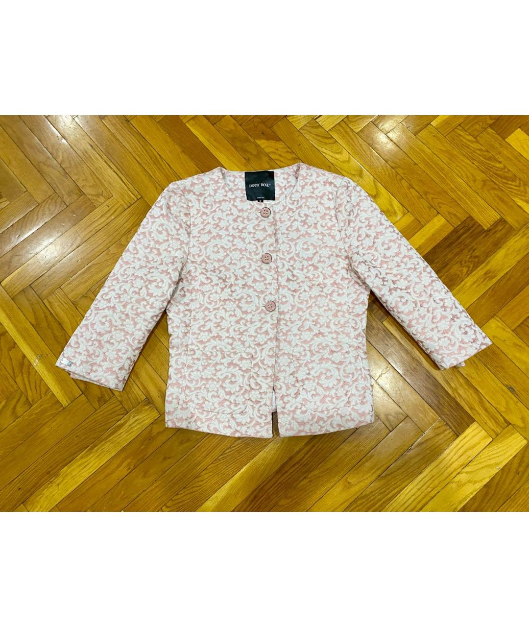 DENNY ROSE Розовый полиэстеровый жакет/пиджак, фото 9