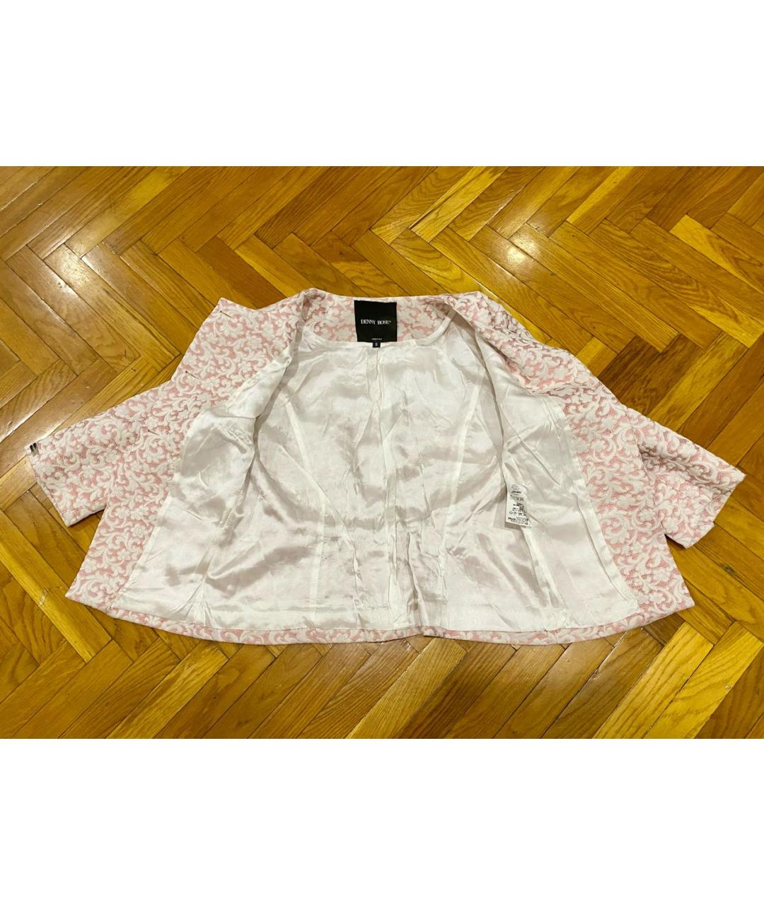DENNY ROSE Розовый полиэстеровый жакет/пиджак, фото 7
