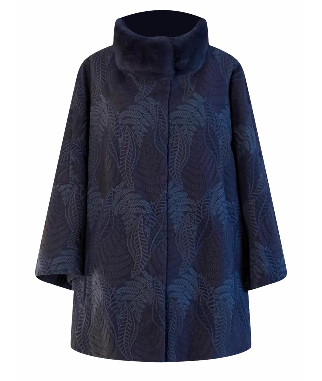 GIANFRANCO FERRE Темно-синее пальто, фото 1