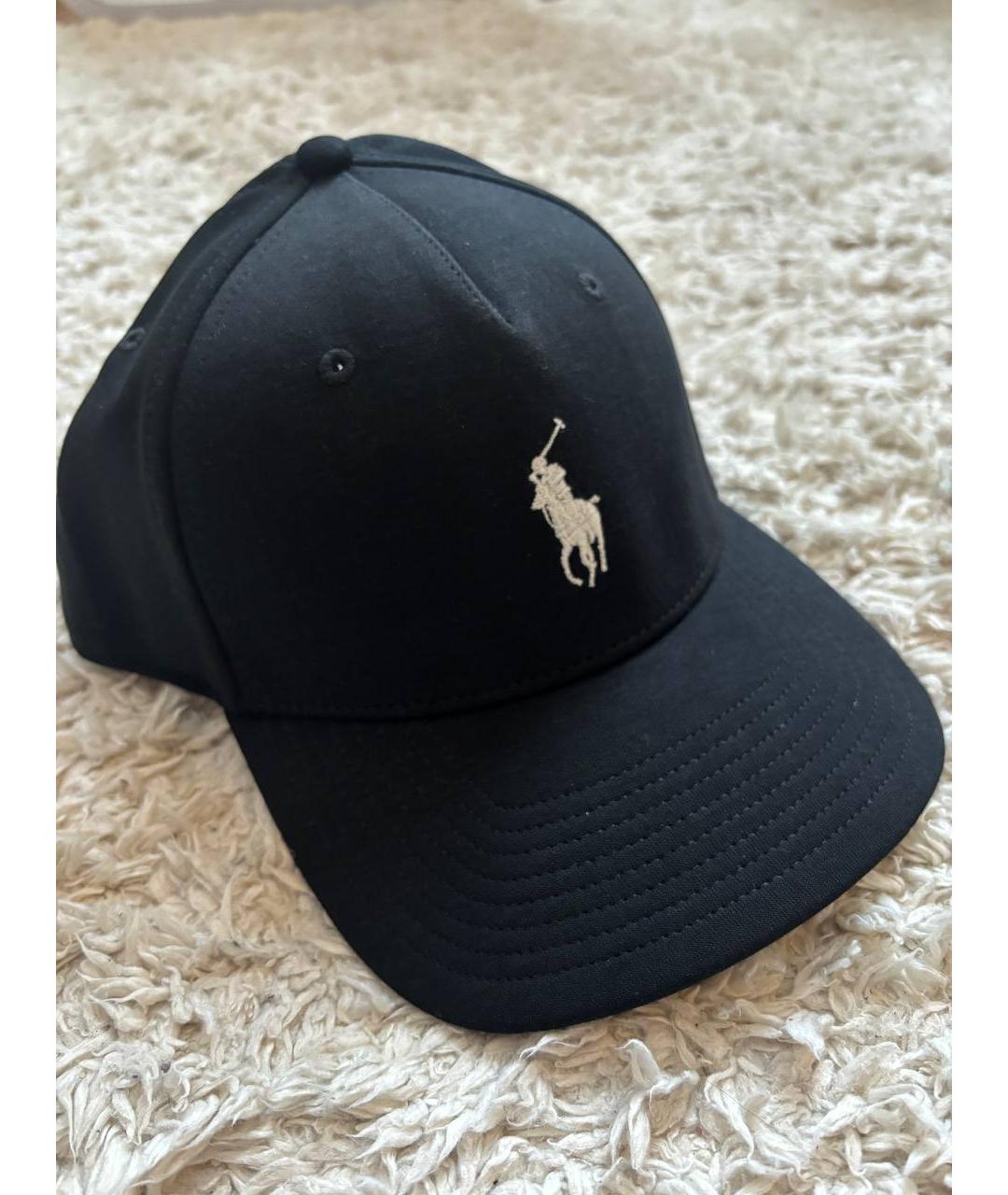 POLO RALPH LAUREN Черная хлопковая кепка/бейсболка, фото 2