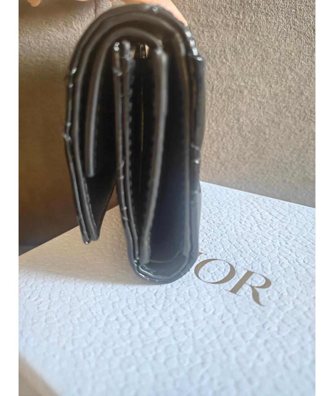 CHRISTIAN DIOR PRE-OWNED Черный кожаный кошелек, фото 7