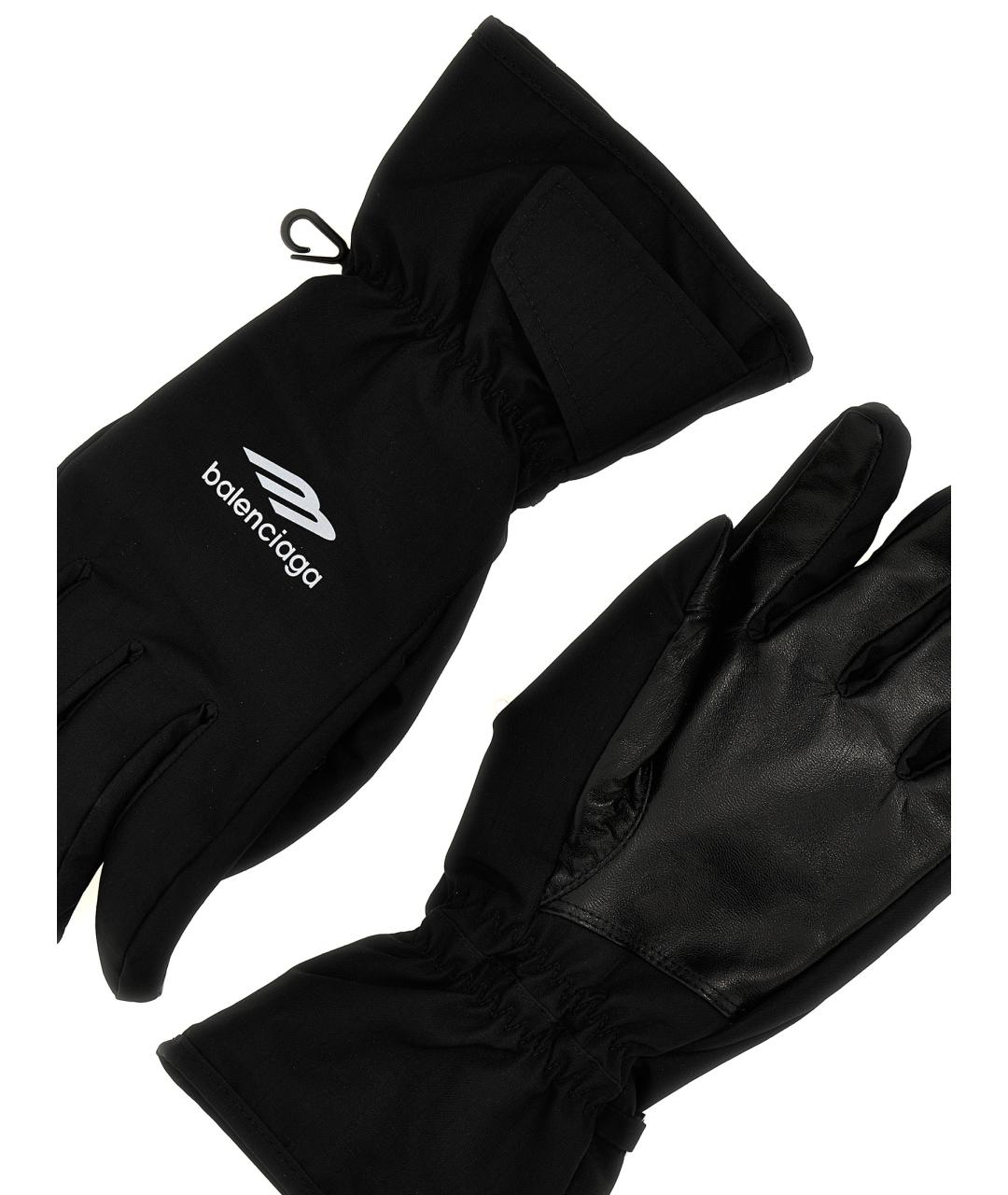 BALENCIAGA Черные перчатки, фото 2
