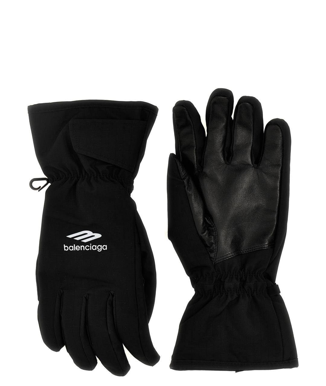 BALENCIAGA Черные перчатки, фото 1