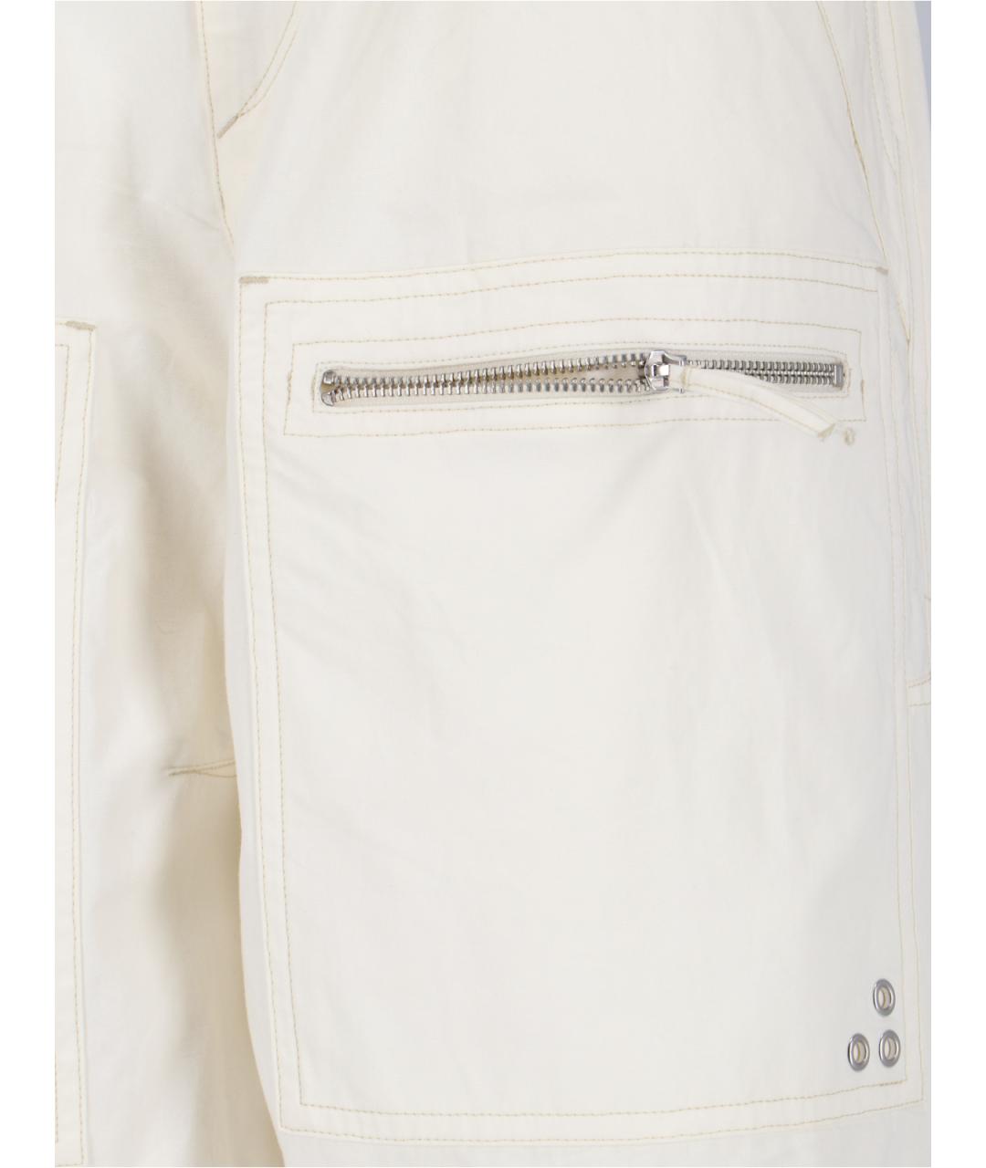 ISABEL MARANT ETOILE Белые хлопковые прямые брюки, фото 5