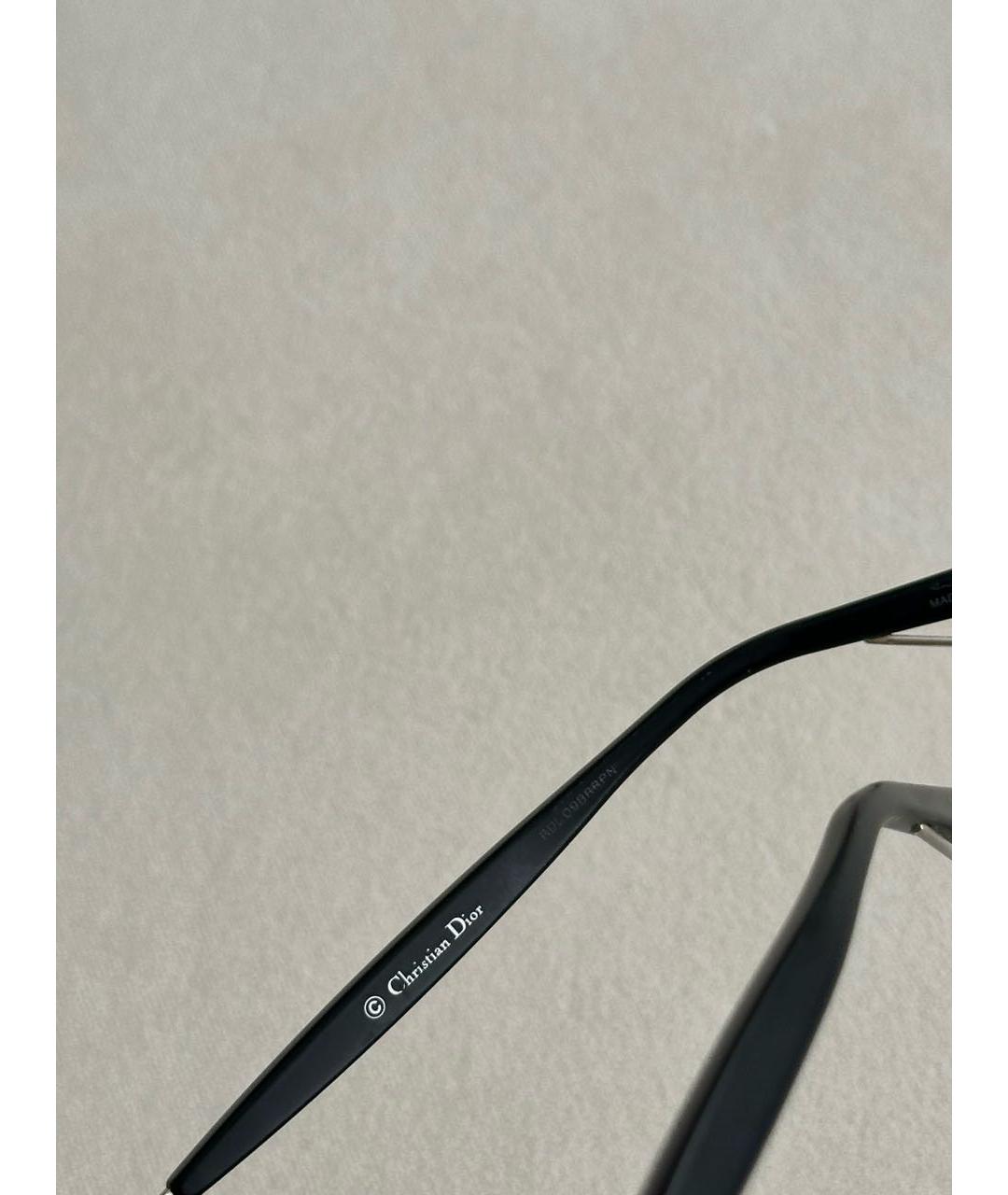 CHRISTIAN DIOR Серые металлические солнцезащитные очки, фото 4