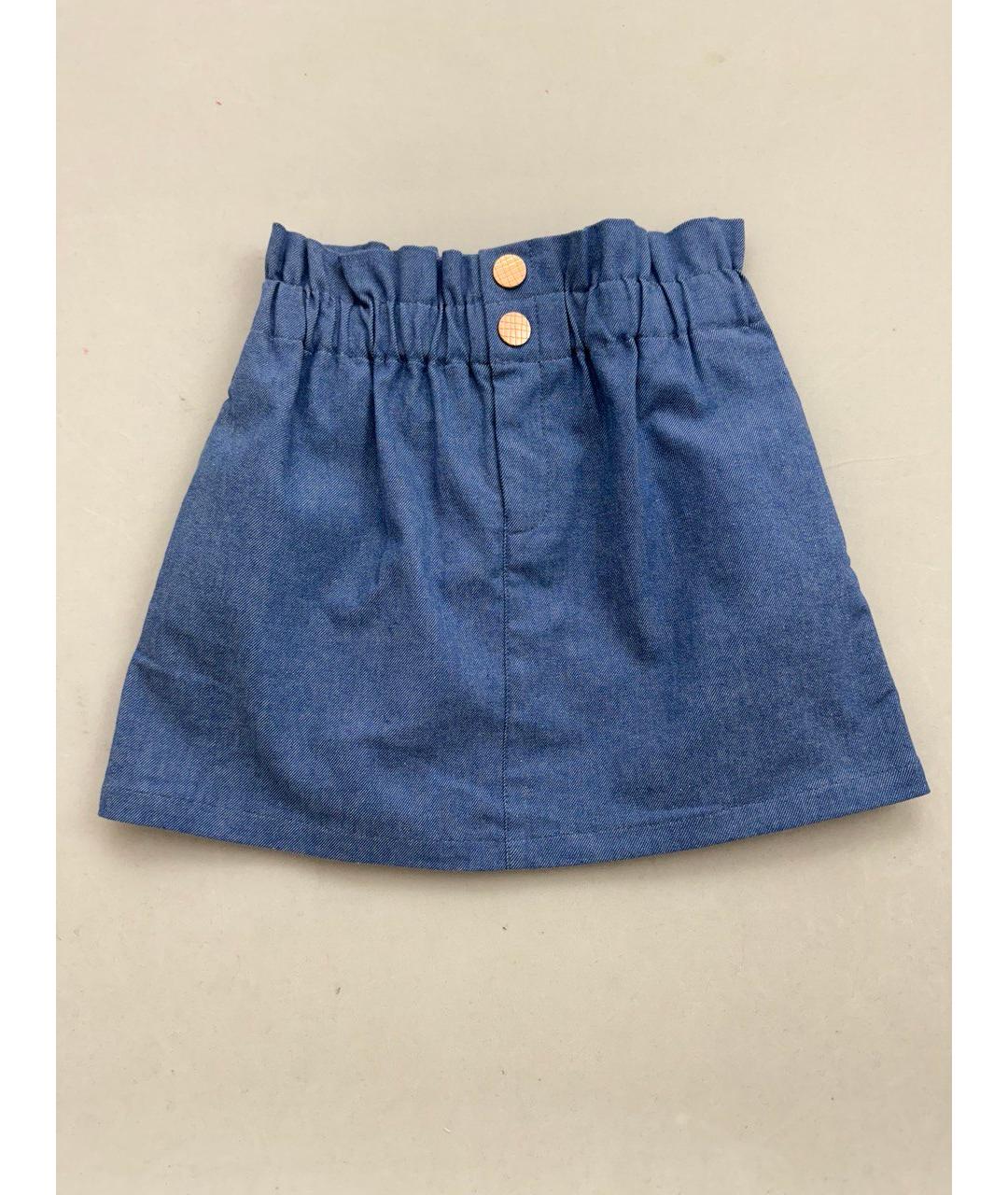 Carrement Beau Синяя хлопковая юбка, фото 5