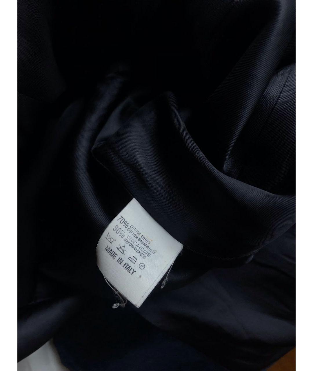 VALENTINO Темно-синий велюровый жакет/пиджак, фото 4