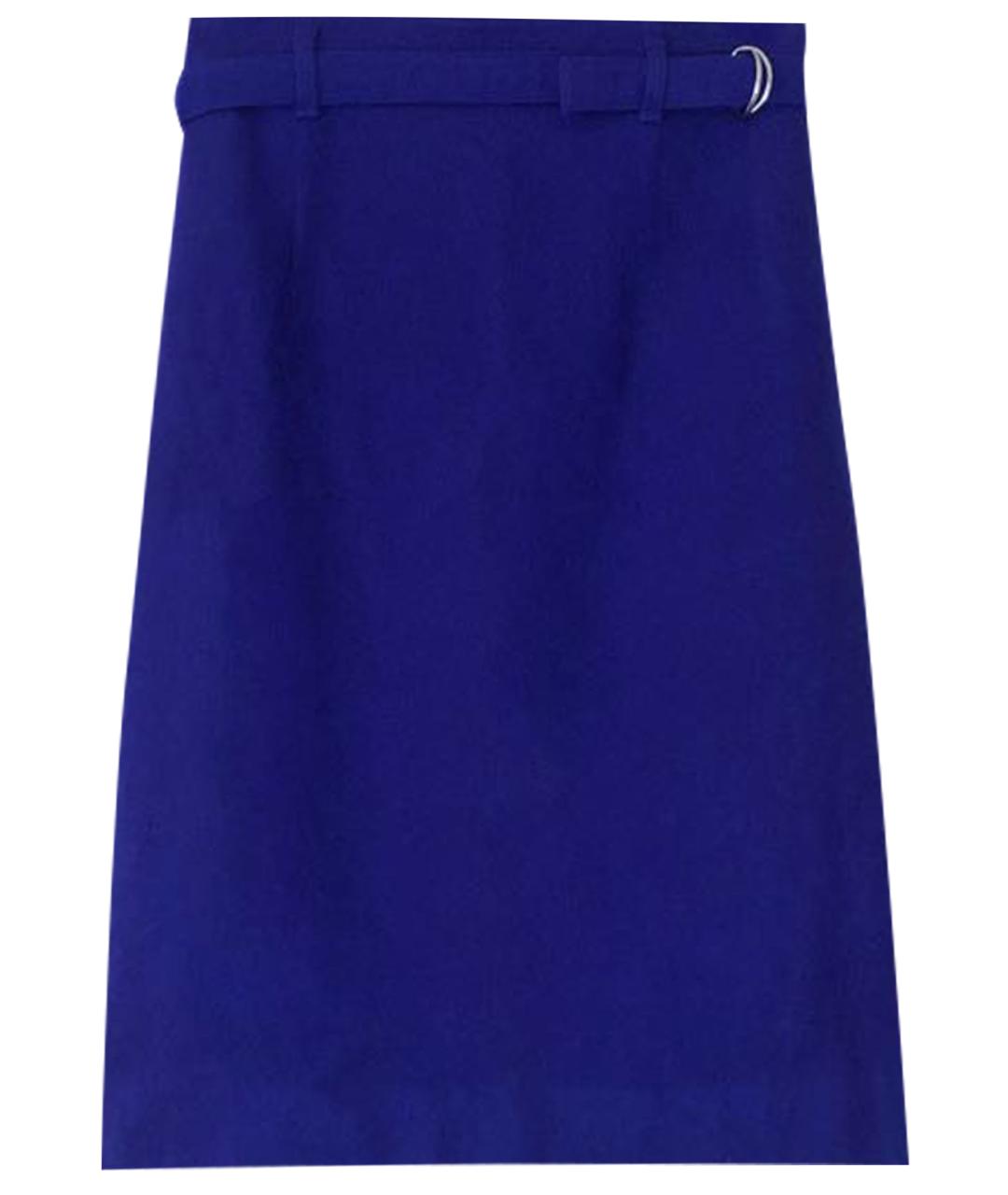 COURREGES VINTAGE Фиолетовая шерстяная юбка мини, фото 1