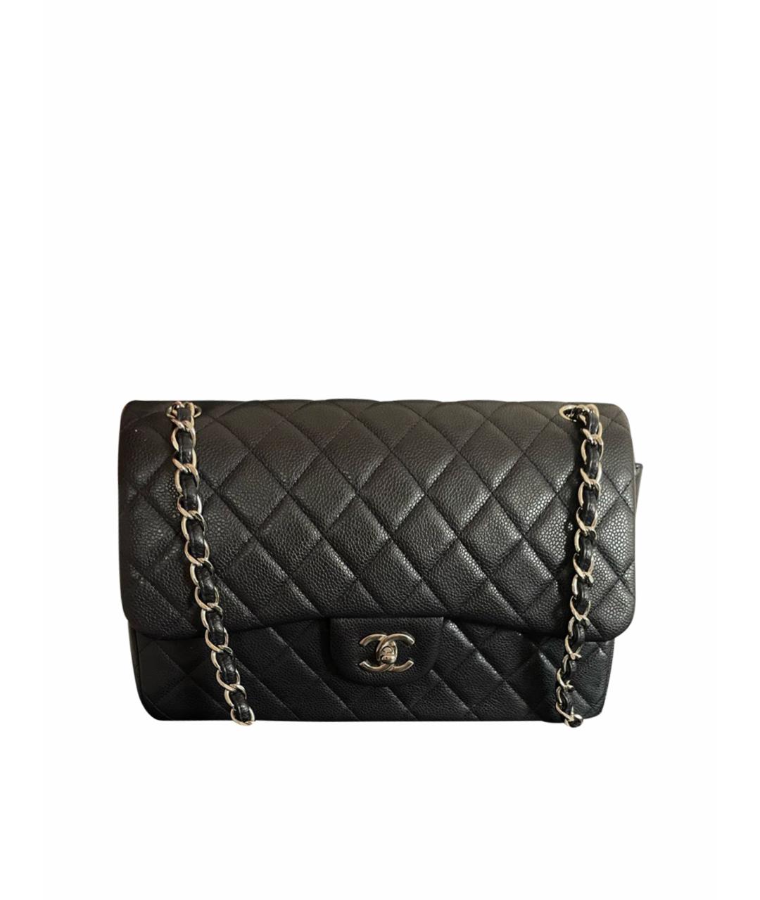 CHANEL PRE-OWNED Темно-синяя кожаная сумка через плечо, фото 1