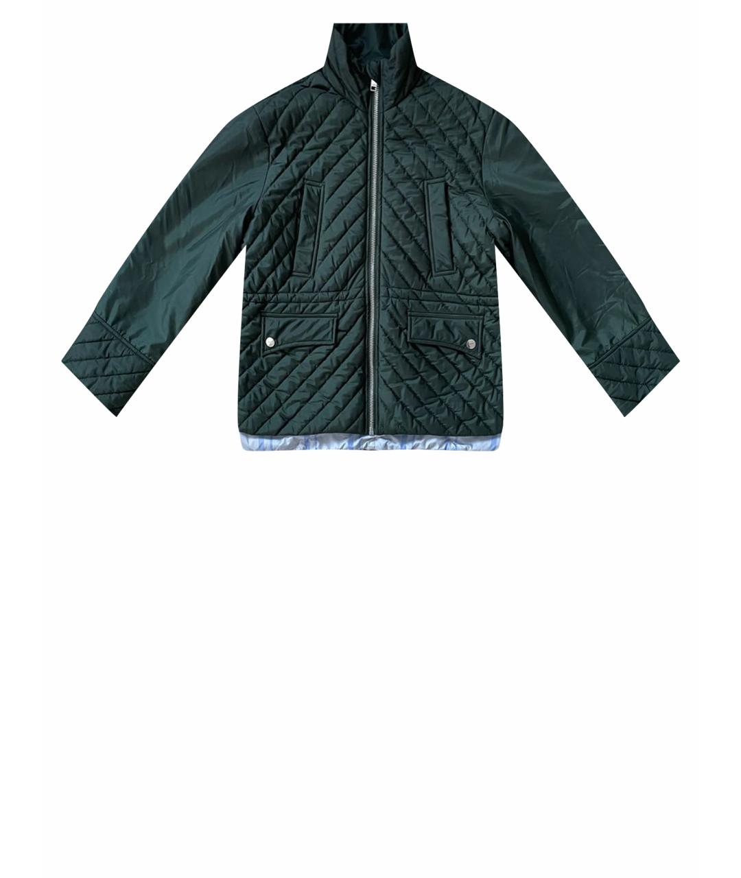 GANNI Зеленая полиэстеровая куртка, фото 1