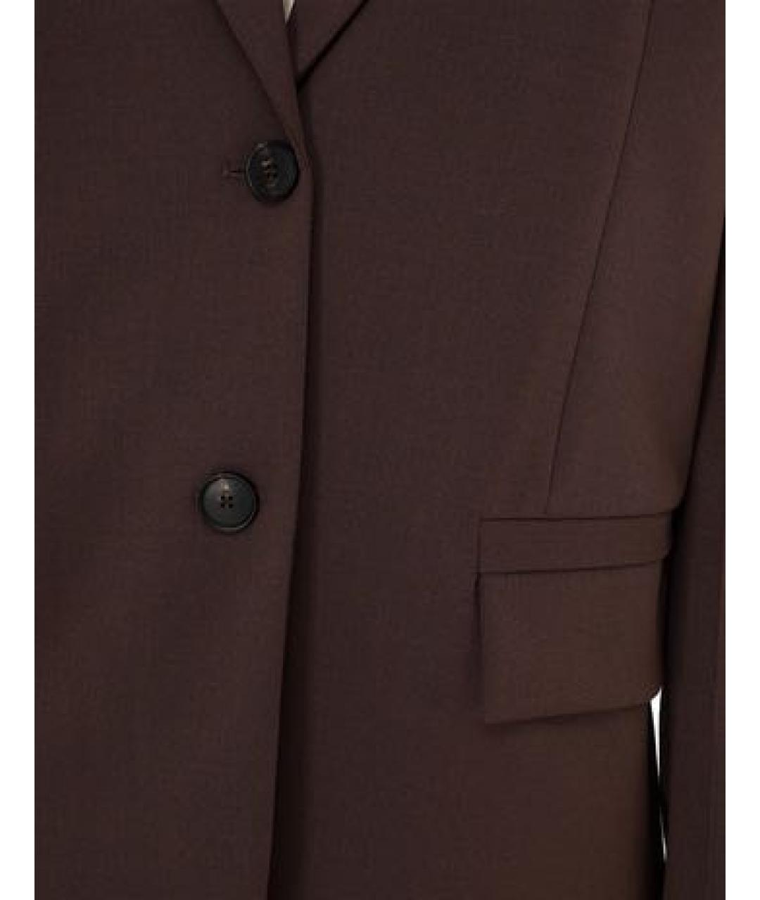 TELA Коричневый шерстяной жакет/пиджак, фото 4