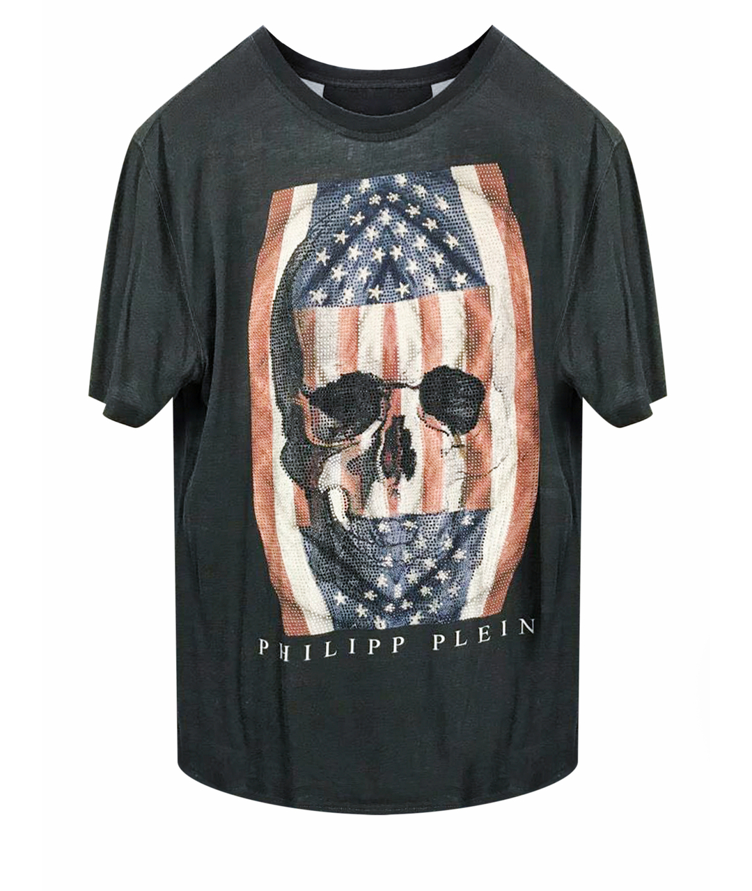 PHILIPP PLEIN Черная хлопковая футболка, фото 1