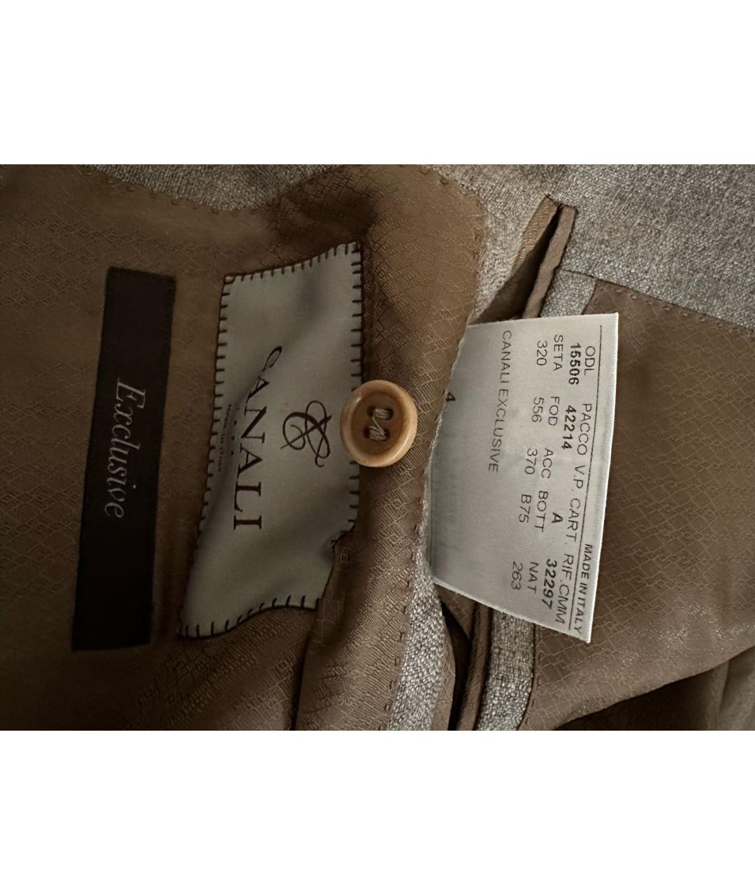 CANALI Коричневый кашемировый пиджак, фото 6