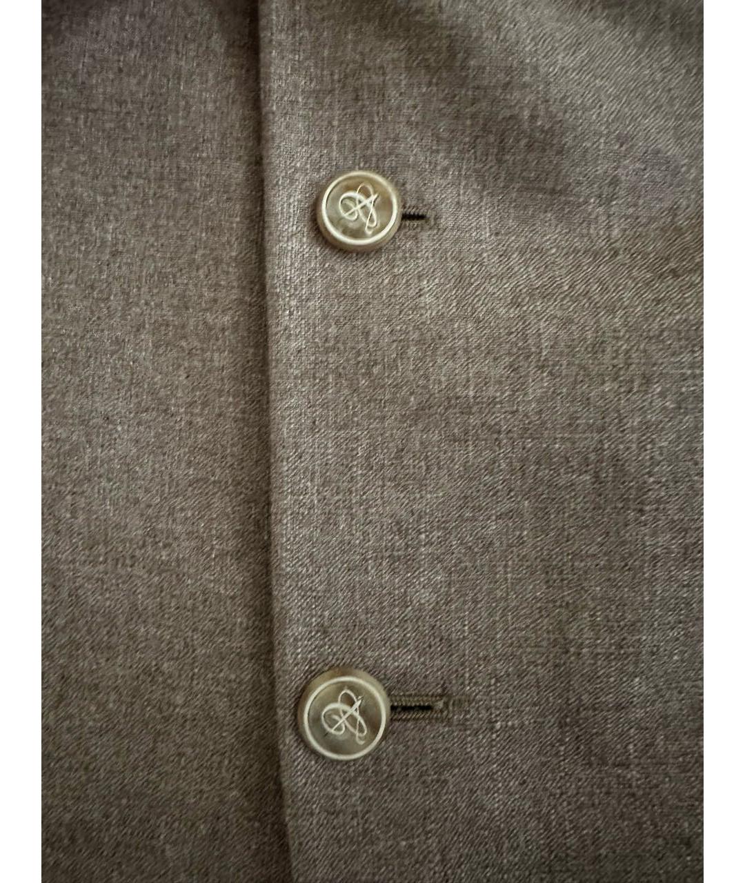 CANALI Коричневый кашемировый пиджак, фото 3