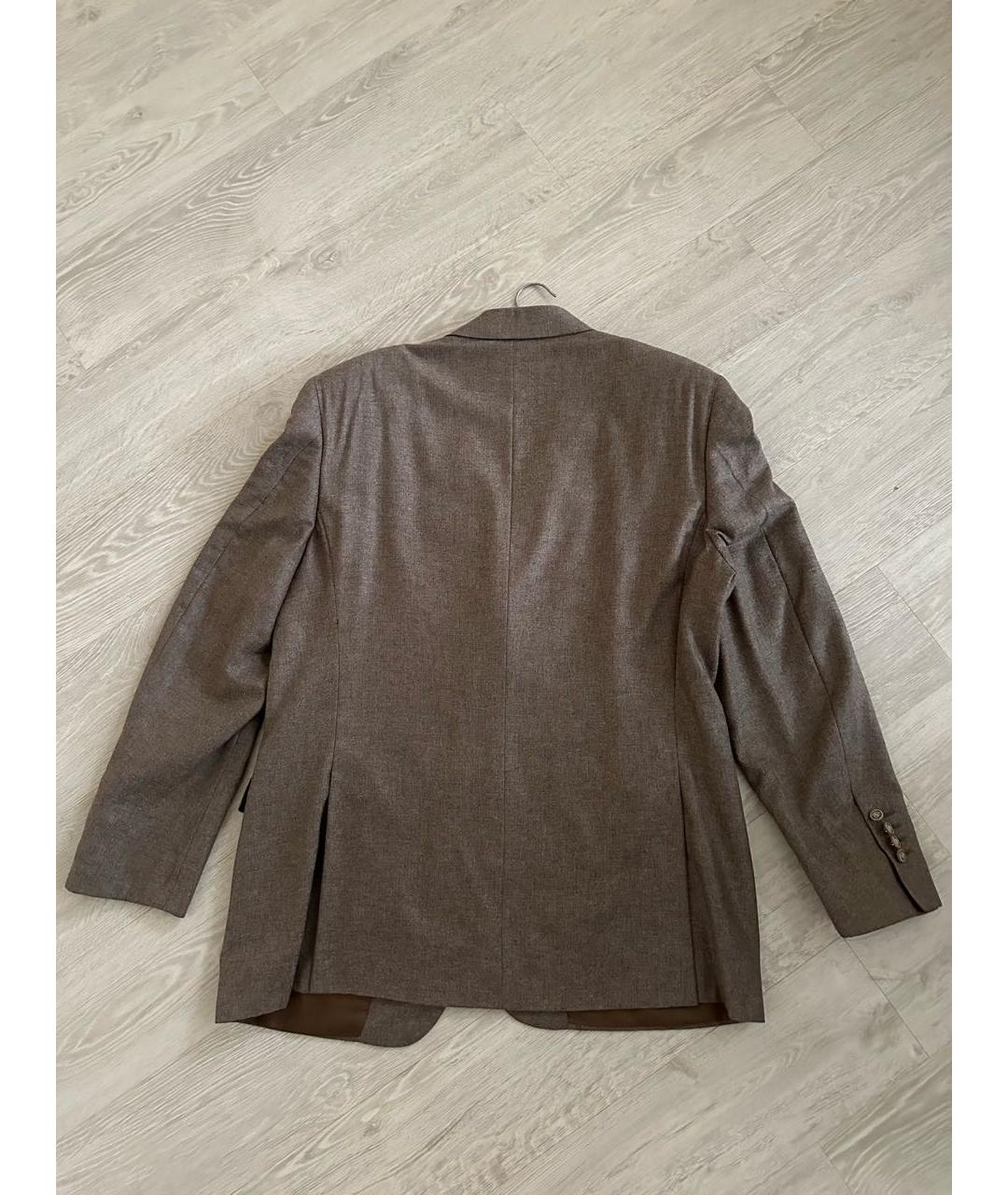 CANALI Коричневый кашемировый пиджак, фото 2
